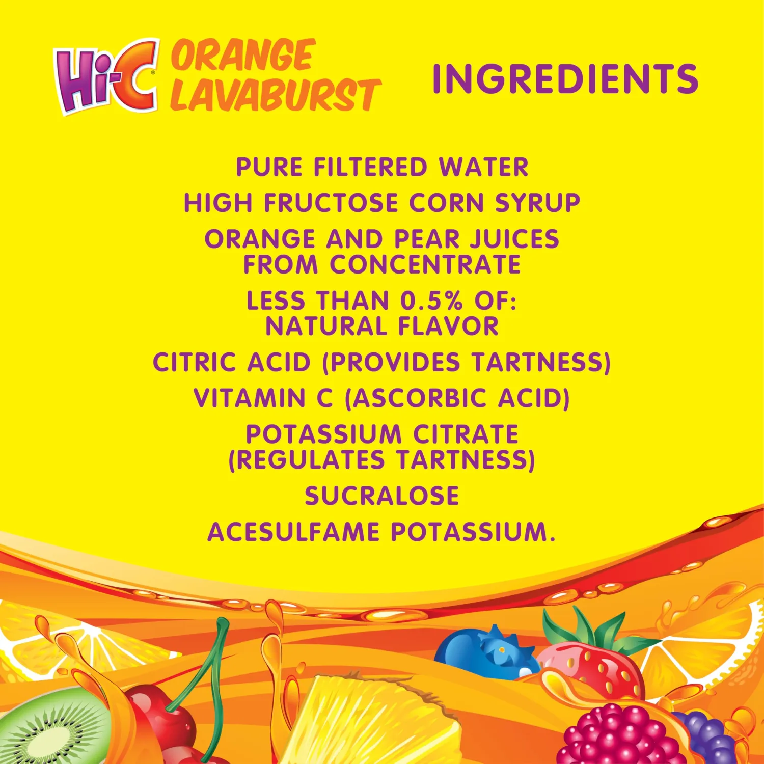 HI-C Orange Lavaburst 6oz 8pk