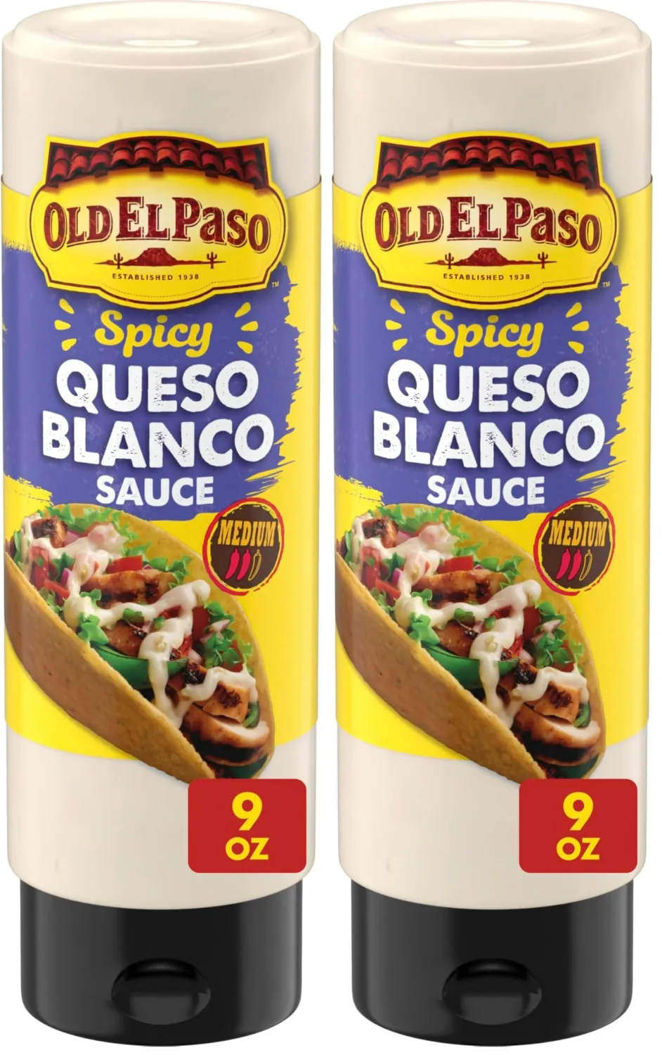 Old El Paso Taco Sauce - Queso Blanco, 9 oz (Pack of 2)