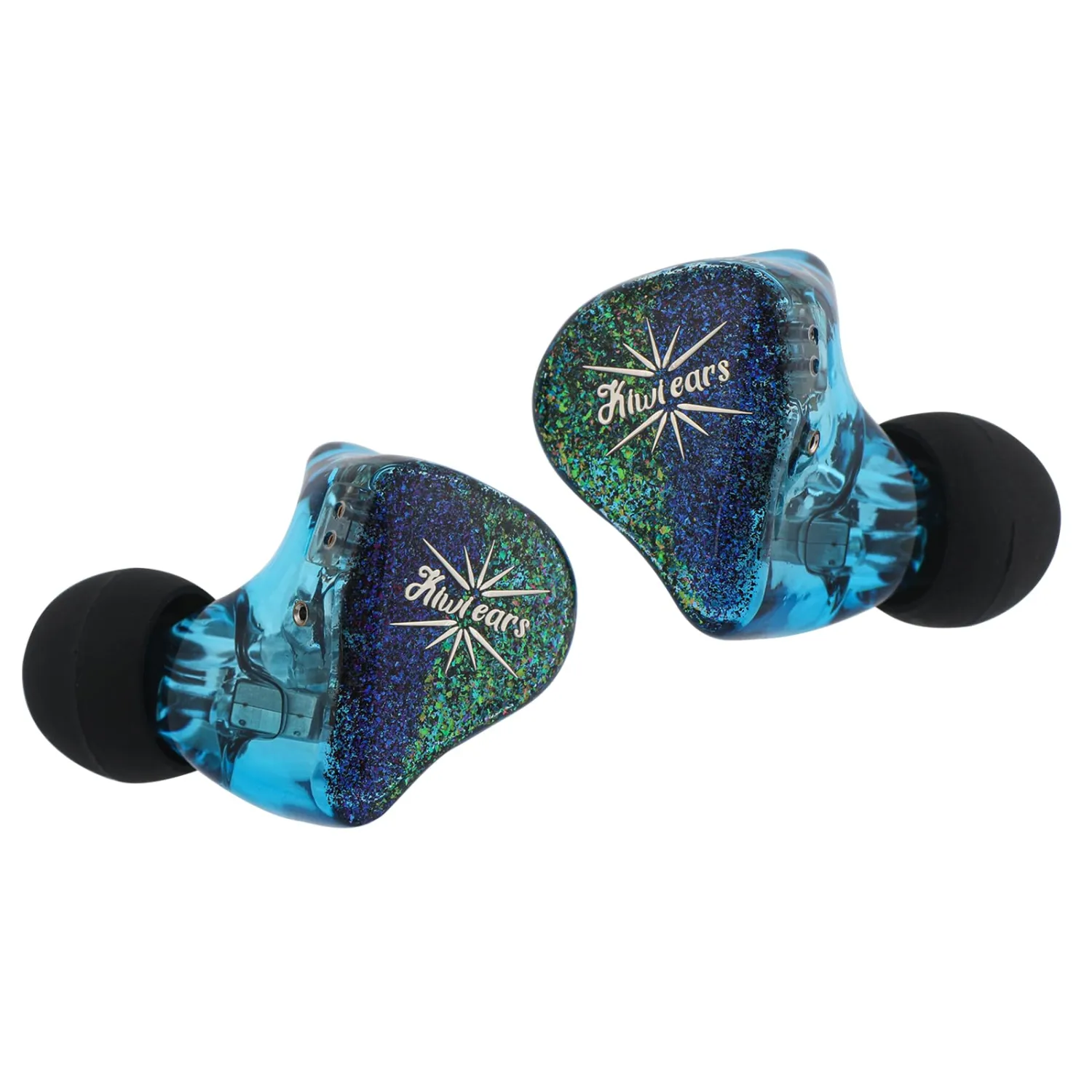 Kiwi Ears Forteza in Ear Monitor, 1BA + 2DD HiFi Wired Earbuds, Gaming& Studio IEM Headphone, Hybrid Driver Earphones with Detachable 2-Pin Cable for Musician Audiophile(Blue)