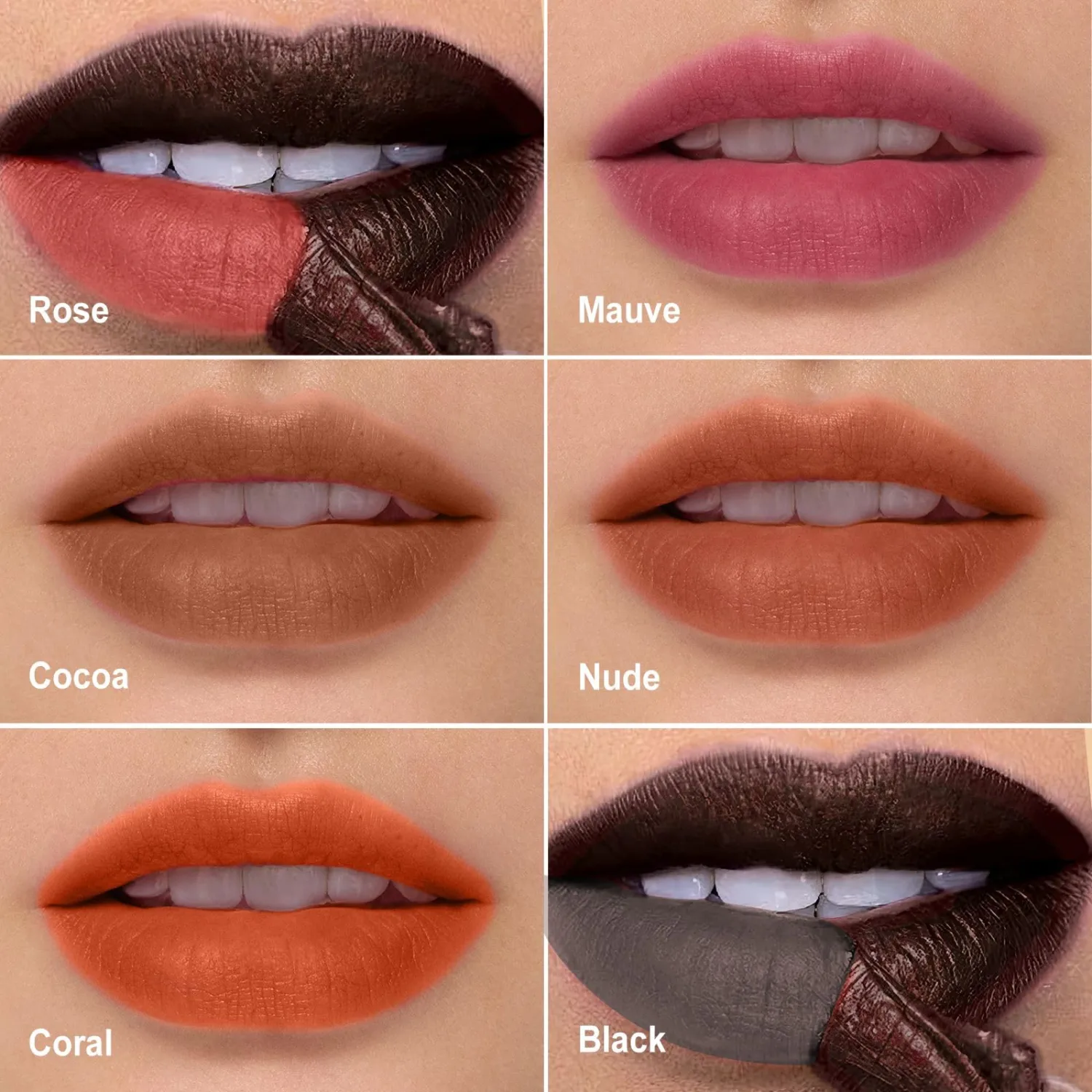Peel Off Lip Liner Stain, Long Wear Tattoo Lip Stain Peel Off Lip Liner, Matte Finish, Waterproof & Transfer-proof, Highly Pigmented Color, for A Beauty Lip Look (Rose)