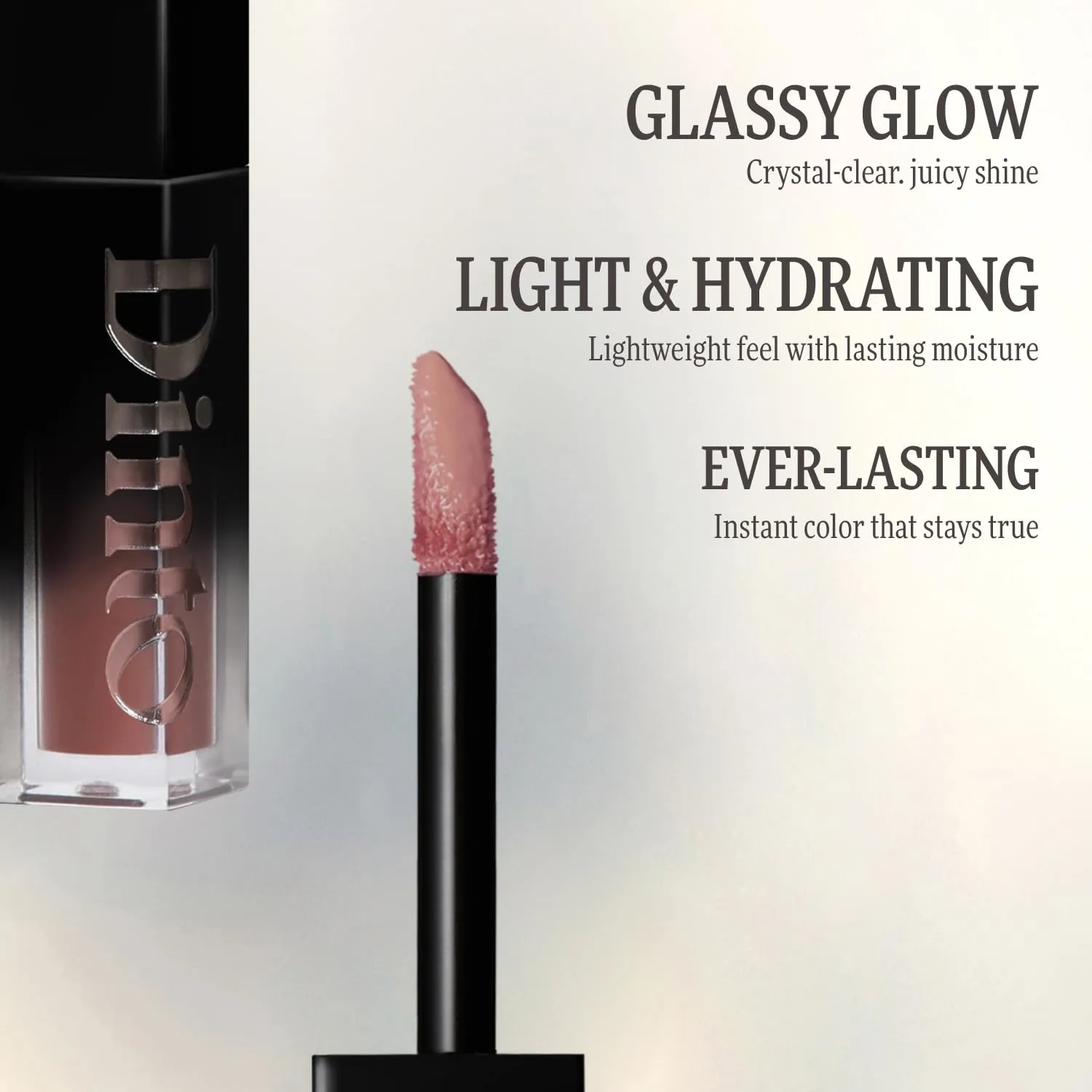 DINTO Blur-Glowy Mini Lip Tint (258 Deo Volente) – Dewy Finish Glowy Korean Lip Tint, Long Lasting All Day Stain, Muted Deep Berry Red, Vegan & Cruelty-Free, 0.04 fl oz