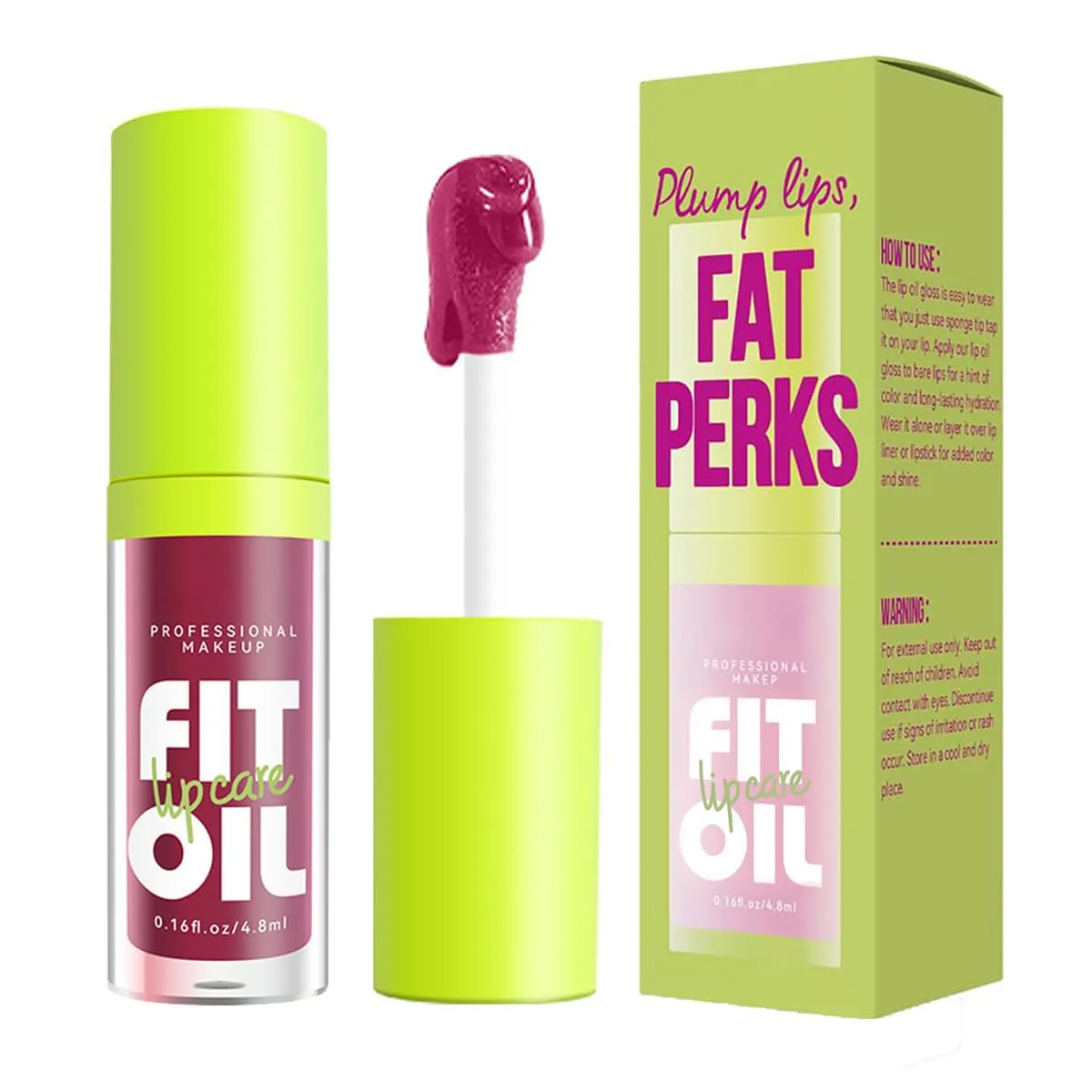 8 Colors Lip Oil Lip Glaze, Hydrating Lip Glow Oil Big Brush Head Shiny Moisturizing Lip Gloss, Long Lasting Non-sticky Fresh Transparent Tinted Plumping Lip Oil (# 04)