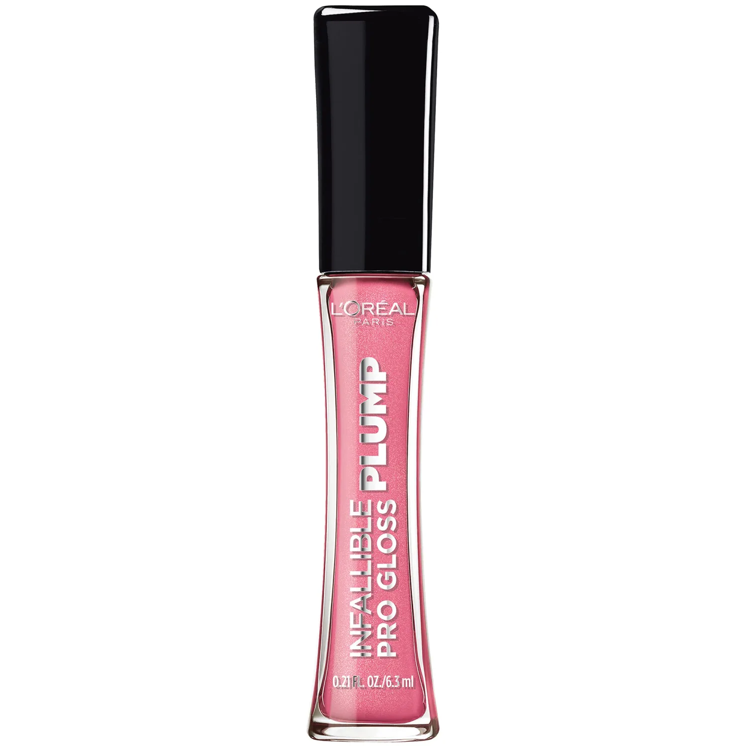 L'Oreal Paris Infallible Pro Gloss Plump Lip Gloss with Hyaluronic Acid, Long Lasting Plumping Shine, Lips Look Instantly Fuller and More Plump, Gleam, 0.21 fl. oz.