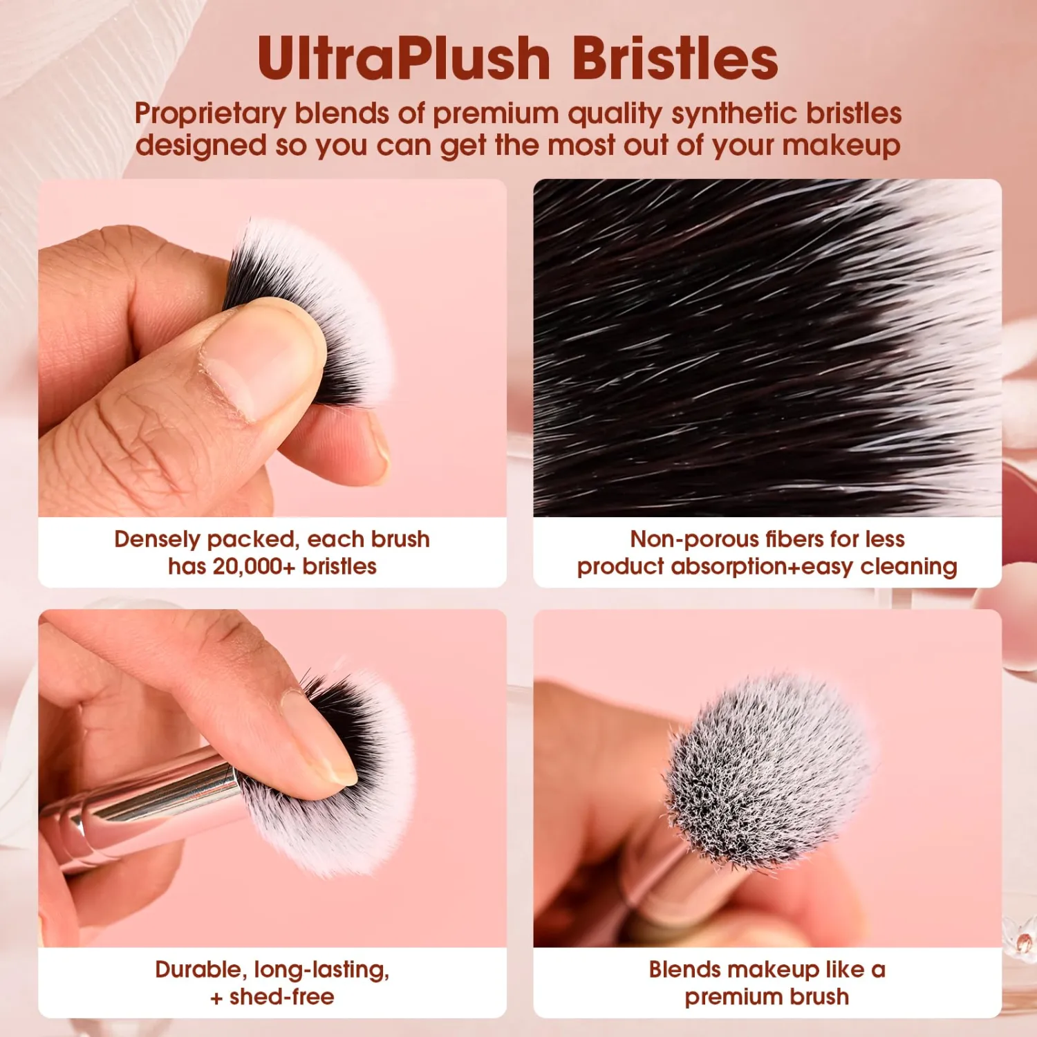 Concealer Makeup Brush, Brush Conceals Under Eyes, Cover Dark Circles，Premium Cruelty Free Synthetic Bristles（E19）