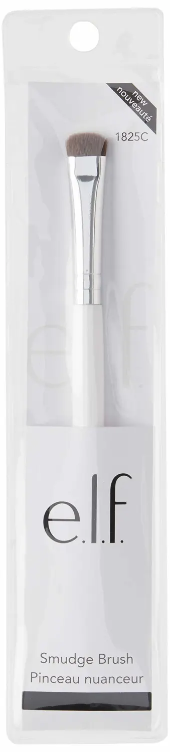 e.l.f. Smudge Brush, Short Curved Brush For Expertly Smoothing Color For A Smoky Look, Perfect For Contouring & Defining Eyes, Vegan & Cruelty-Free (Pack of 2)