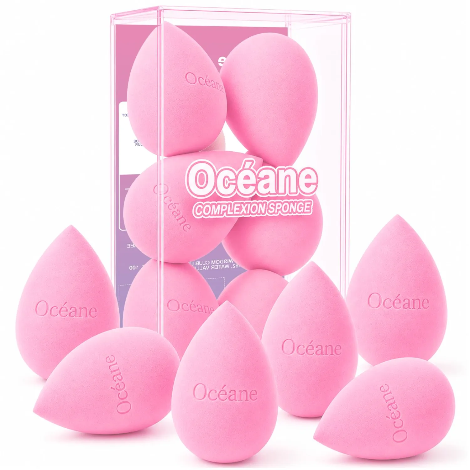 Makeup Sponge Set – Latex-Free and High-definition Set of 6 Makeup Wonder Blender for Liquid, Cream & Powder Super Soft Beauty Sponge Blenders