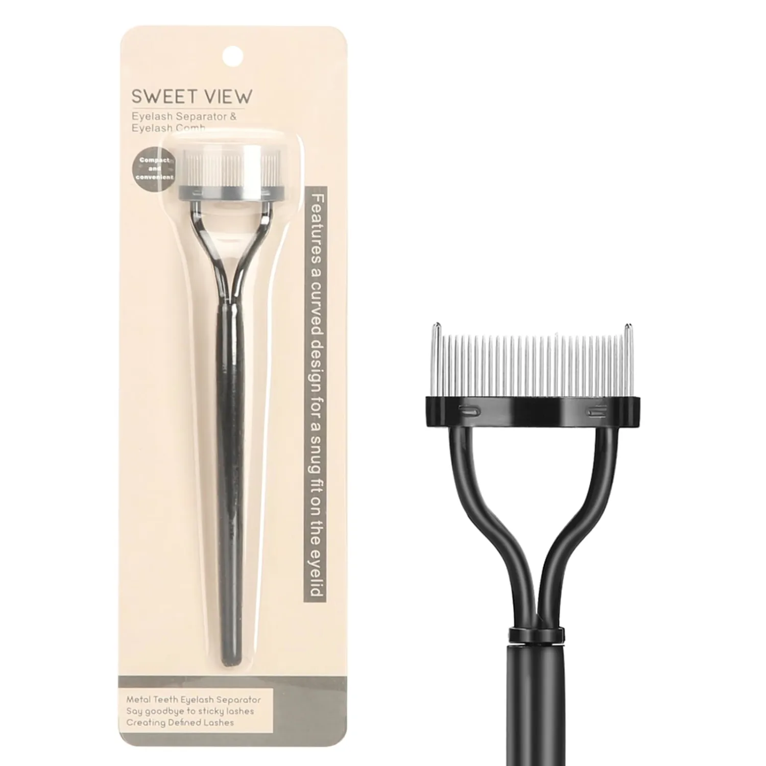 SWEET VIEW Eyelash Comb Lash Separator Brush Mascara Clump Remover Professional Eye Makeup Tools