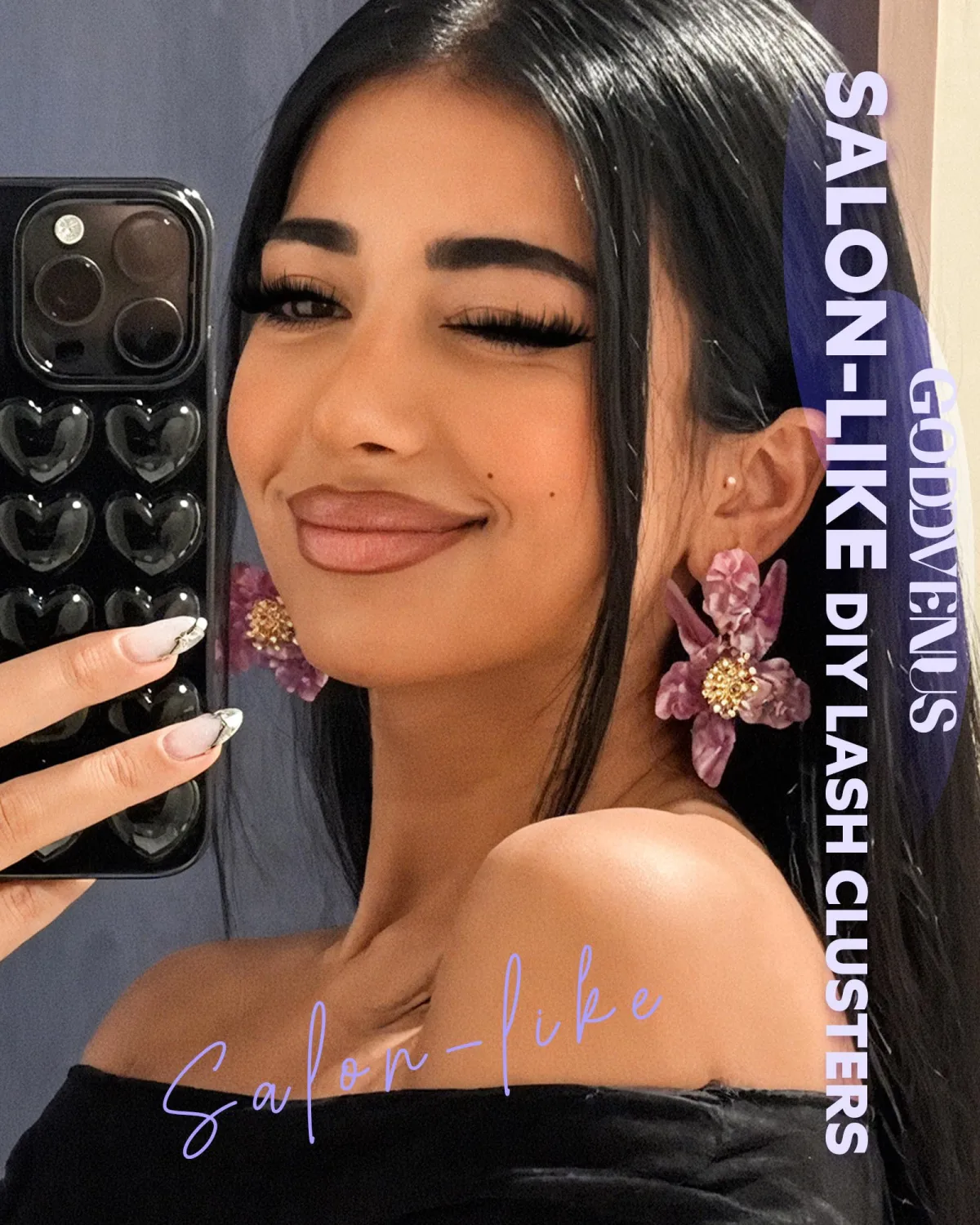 Wispy Lash Clusters with Spikes Salon-Like Eyelash Clusters DIY D Curve Cluster Eyelash Extensions Full Spiky Individual Lashes Cluster by Goddvenus (10-16mm 130Pcs)