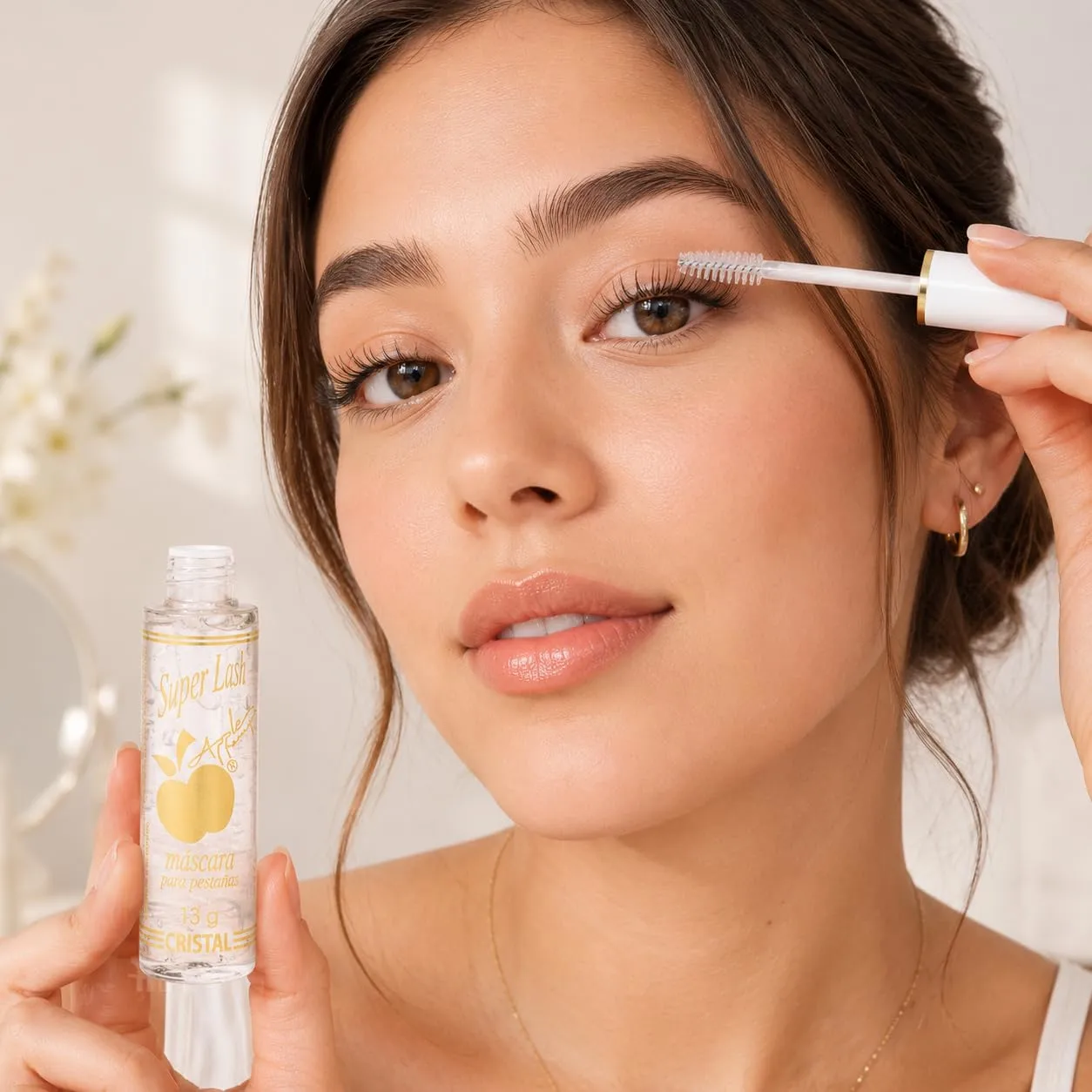 BY APPLE Super Lash Natural Look Mascara, Crystal Clear, Volumizing & Lengthening, 2 Pack, 0.4 Fl Oz Each