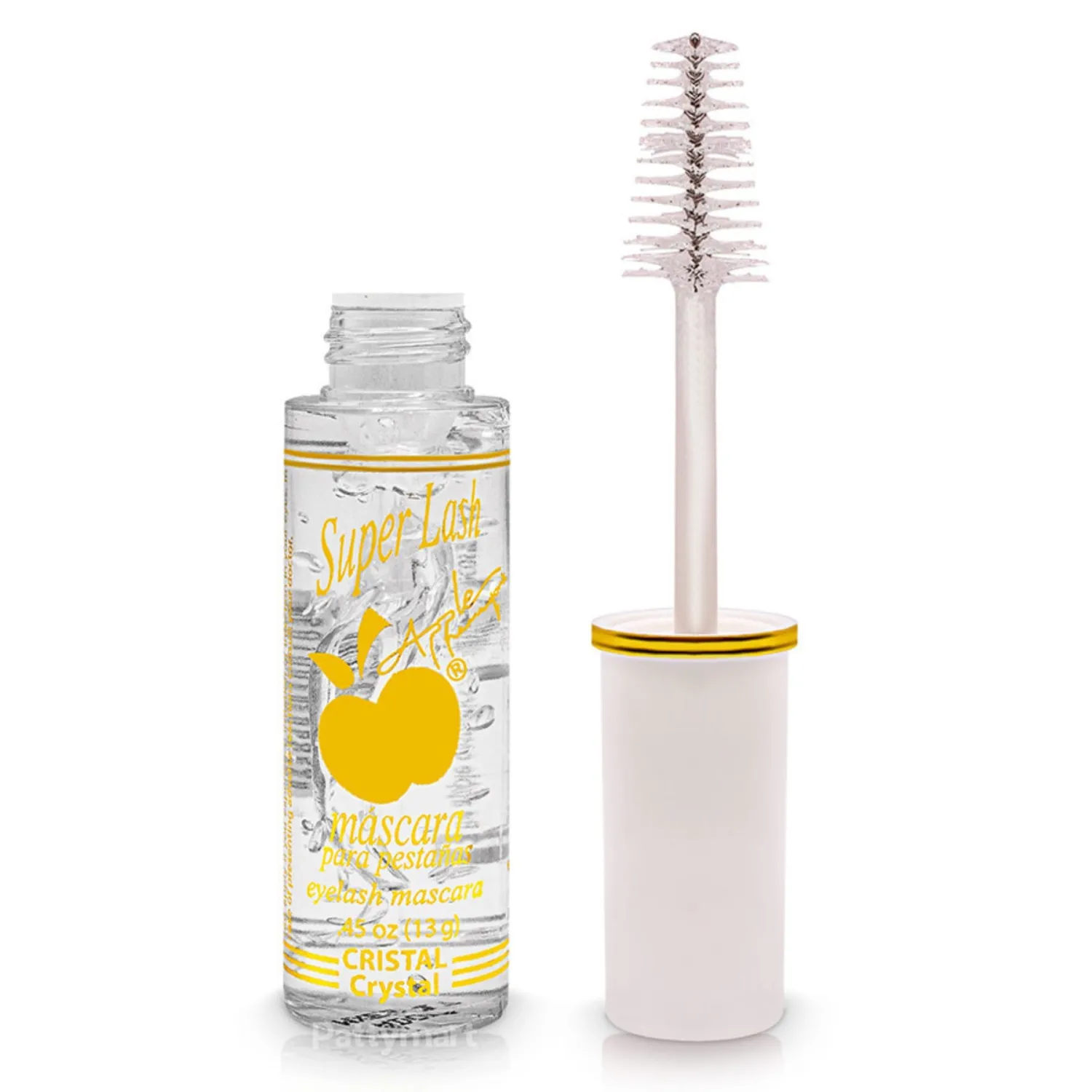 BY APPLE Super Lash Natural Look Mascara, Crystal Clear, Volumizing & Lengthening, 2 Pack, 0.4 Fl Oz Each
