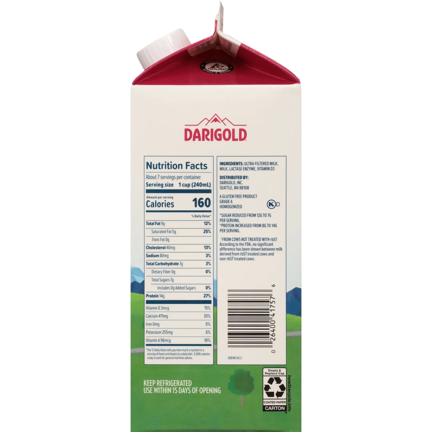 Darigold Fit Whole Milk, 59 Fl Oz