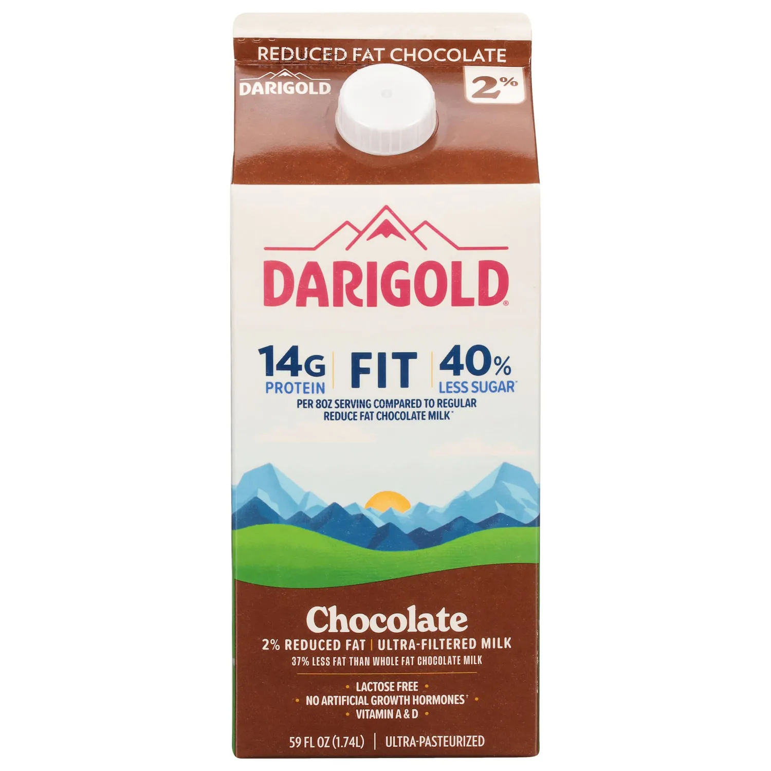 Darigold Fit 2% Ultra-Filtered Chocolate Milk, 59 fl oz