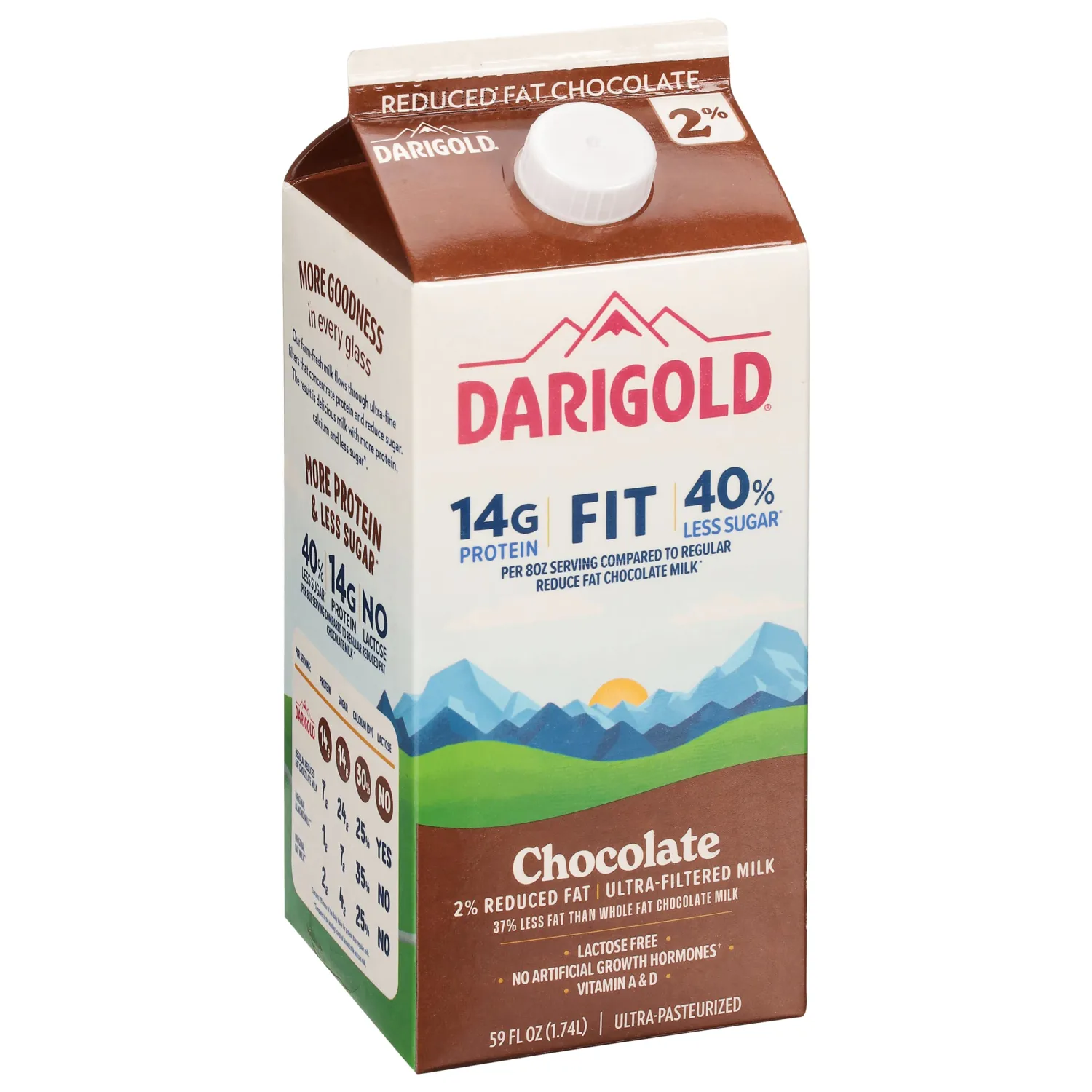 Darigold Fit 2% Ultra-Filtered Chocolate Milk, 59 fl oz