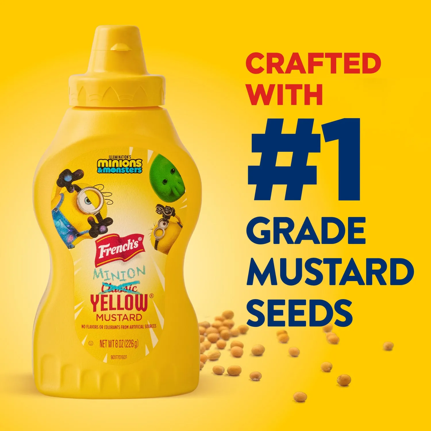 French’s Minion Yellow Mustard & Goomi’s Green Mustard Variety Pack, No Flavors or Colorants From Artificial Sources, Gluten Free, Limited Edition Offering While Supplies Last, 16 oz