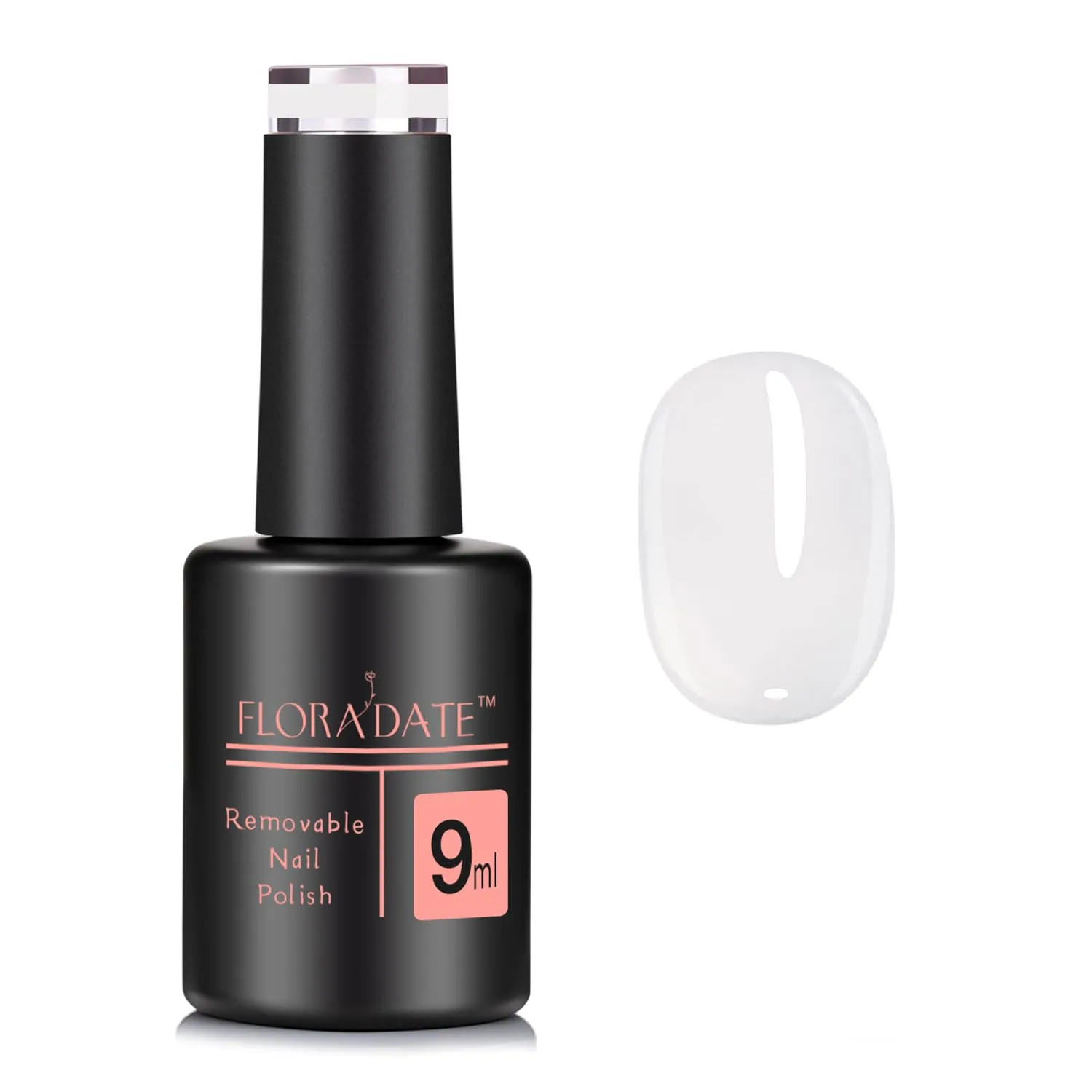 9ml Soak-Off UV/LED Nude White Gel Nail Polish, Cloud White (X024), For DIY Manicure & Salon Use, Gifts for Women