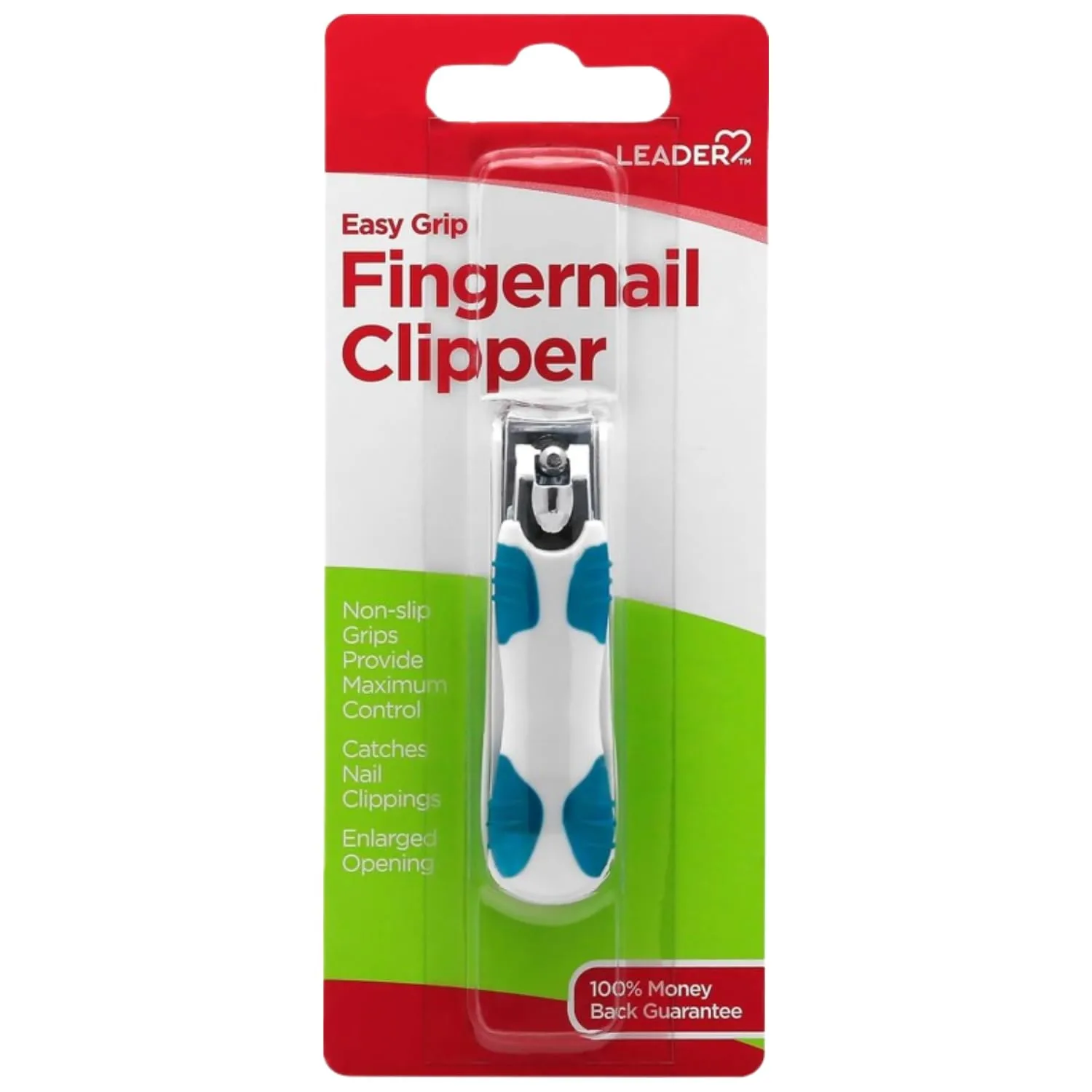 LEADER Finger Nail Clipper EZ-Grip (1 Pack)