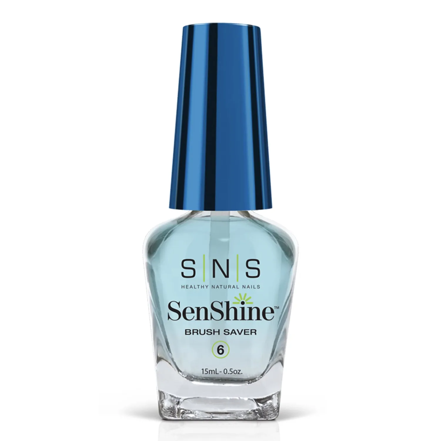 SNS Nail Polish Remover for Nail Dip Powder, SenShine Brush Saver - Maintains Soft & Clean Brushes Between Applications - Travel Size Gel Nail Polish Remover for Hardened Brush Bristles - 0.5 OZ