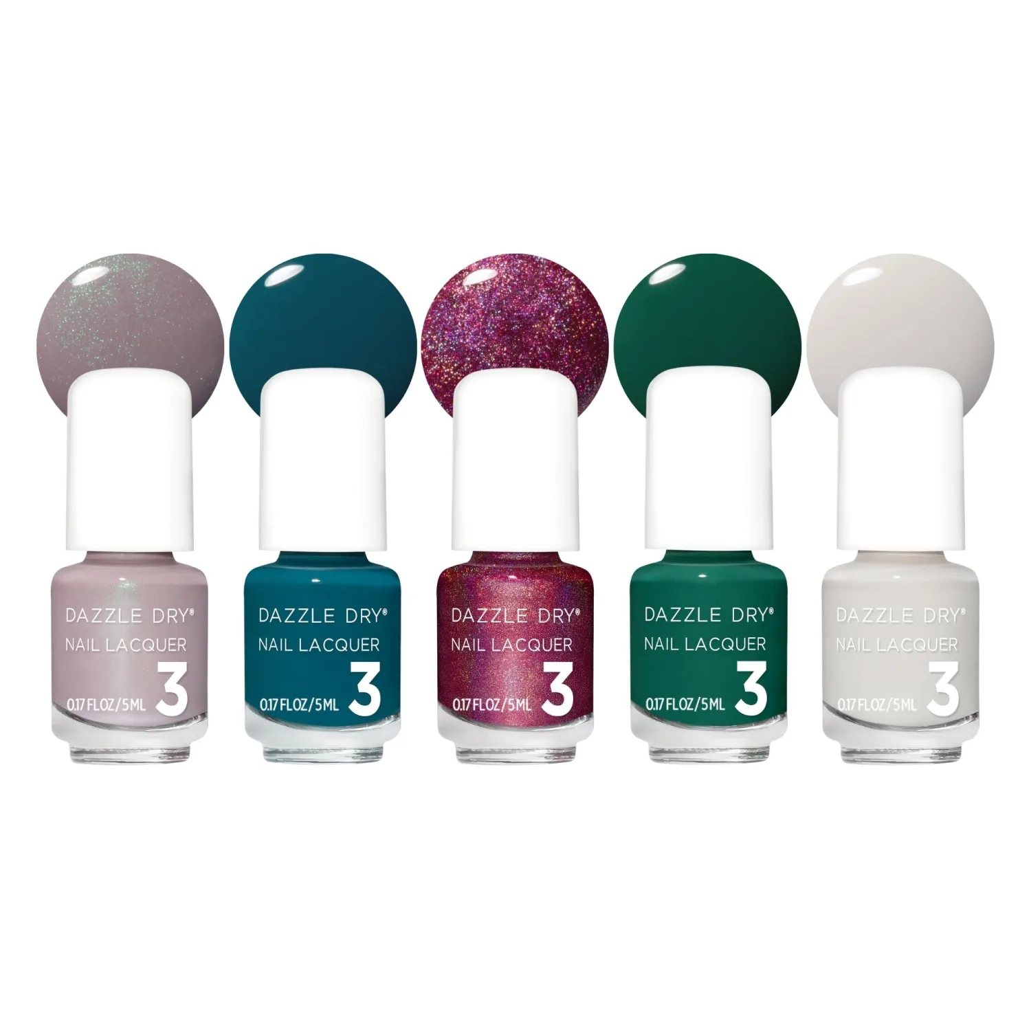 Dazzle Dry Mini Flight - Romanticize - 5 Mini Lacquers