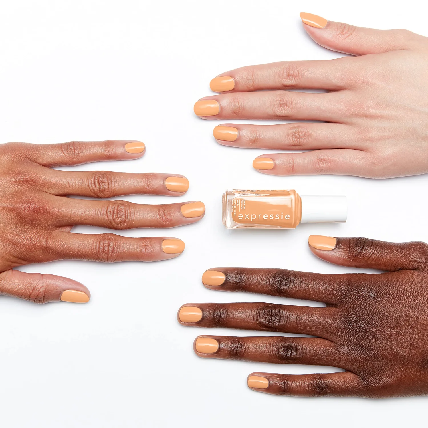 essie expressie Quick Dry Vegan Nail Polish, Bright Yellow with Red and White Undertones, Multi-Player Moves, 0.33 Ounce