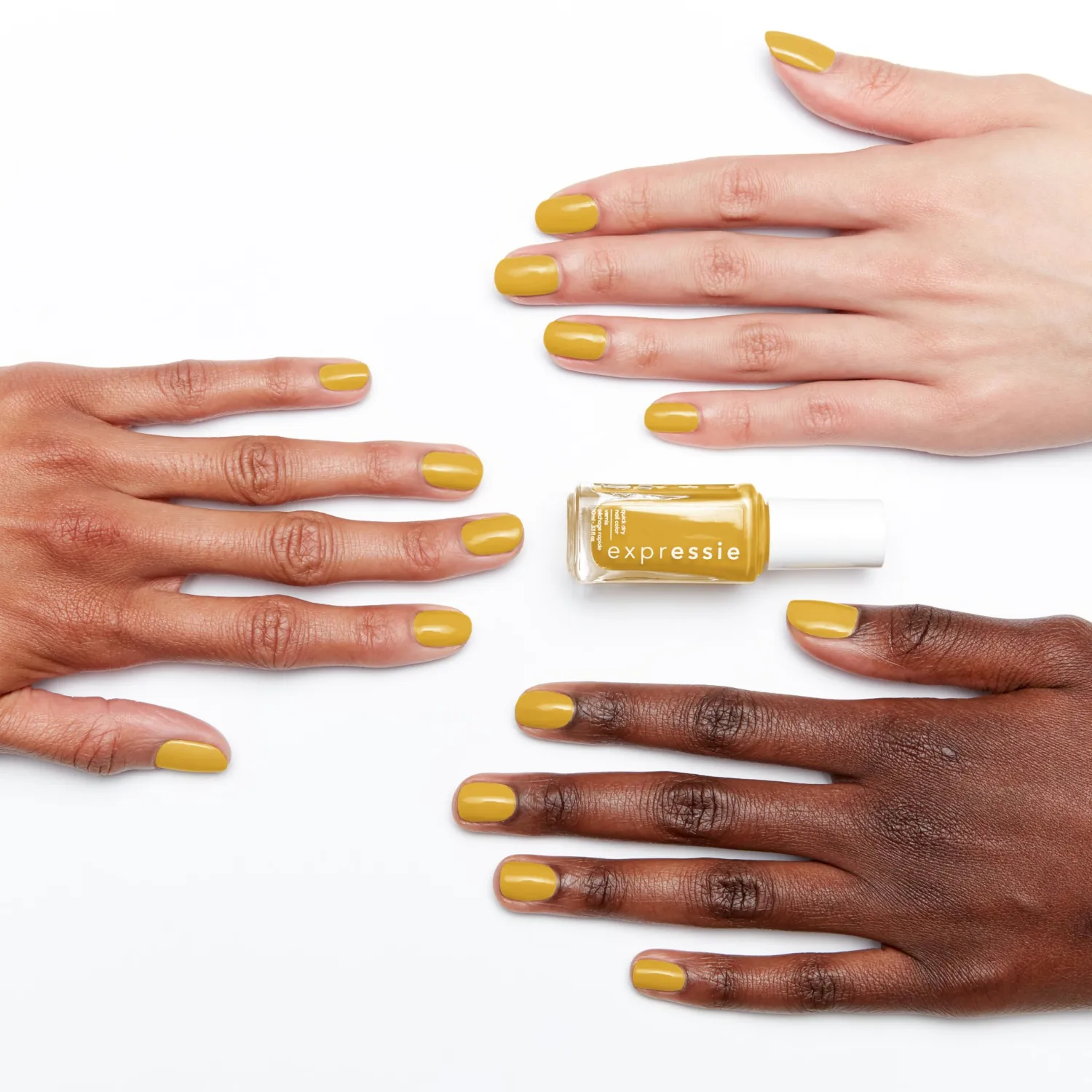 essie expressie Quick-Dry Vegan Nail Polish, Taxi Hopping, Acidic Yellow, 0.33 Ounce