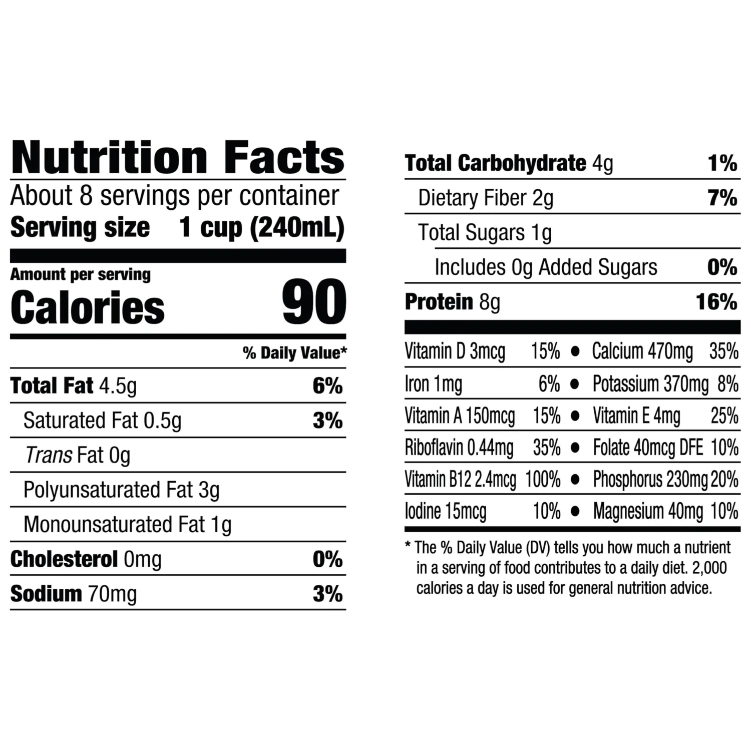 Silk Soy Milk, Unsweet, Dairy Free, Gluten Free, Delicious Vegan Plant Based Milk with No Added Sugar and 5 Essential Nutrients, 64 fl oz Half Gallon