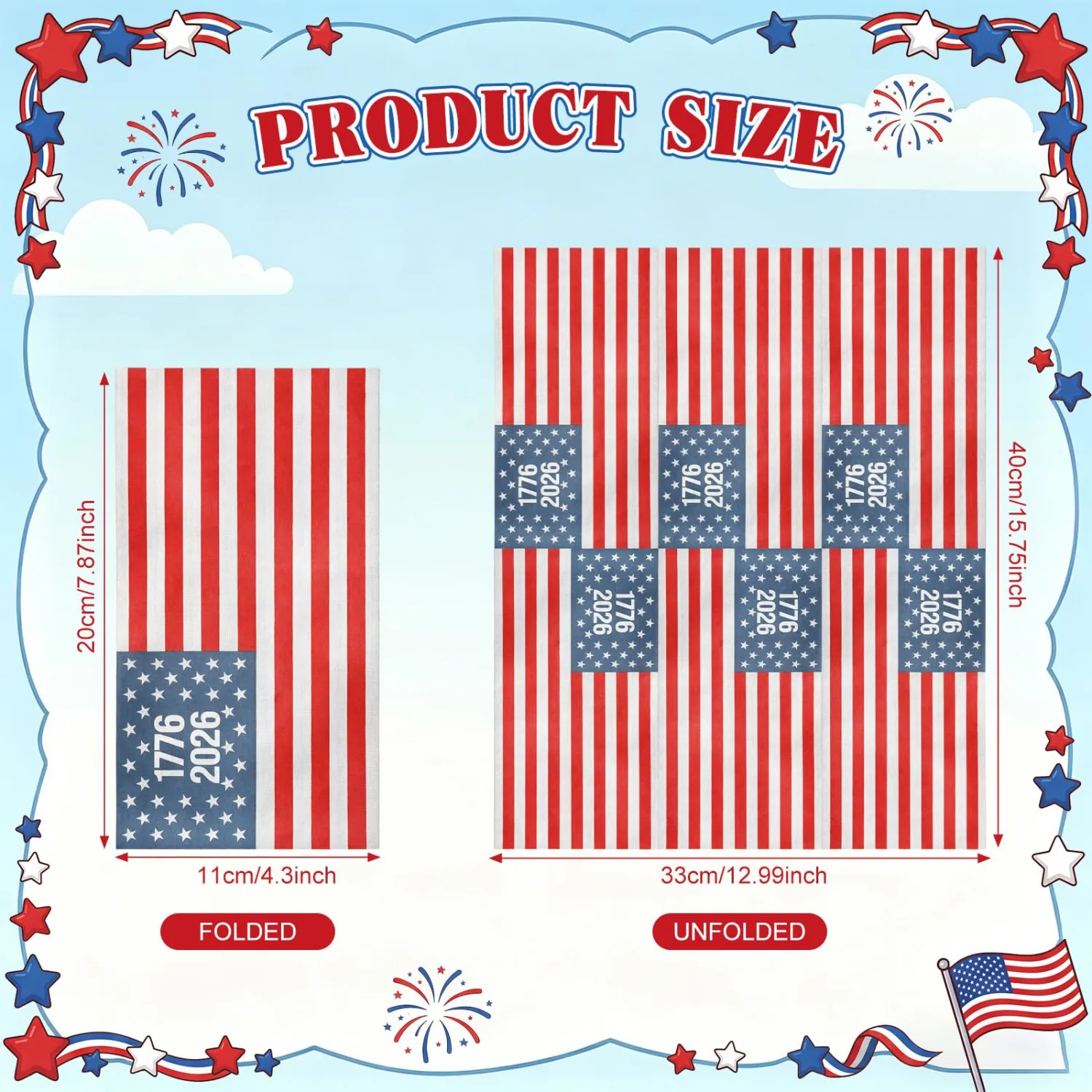 Funrous 50 Pcs 250 Year Anniversary Napkins Rustic American Flag Disposable Napkins 1776-2026 250th Birthday Patriotic Hand Towel for 4th of July Independence Day Party Supplies (Retro)
