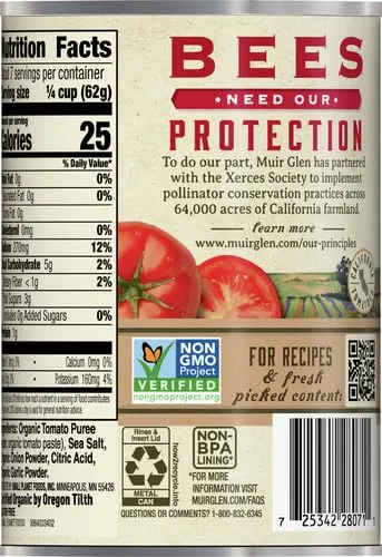 Muir Glen Organic Tomato Sauce, 15 oz.