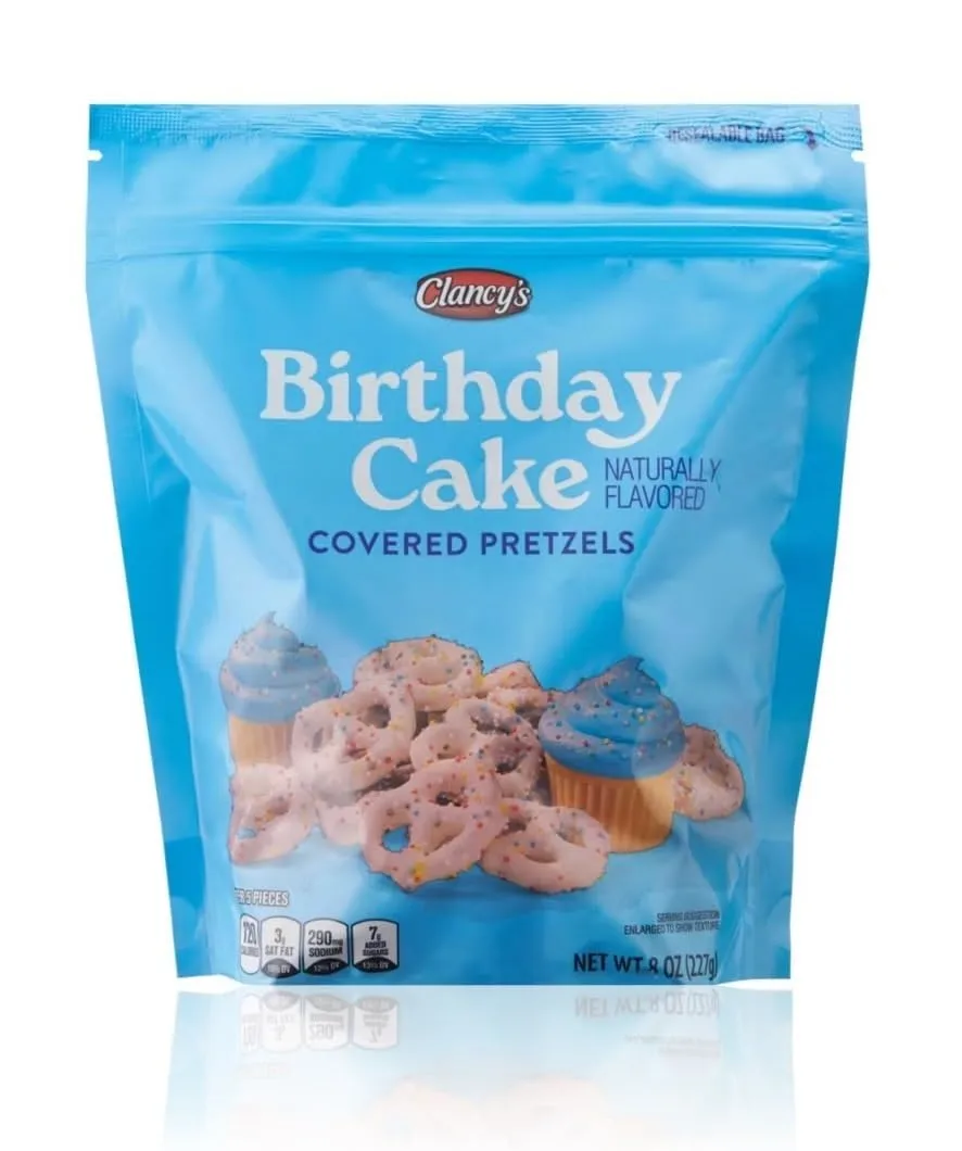 Clancy’s Covered Pretzels (Pack of 1, Birthday Cake)