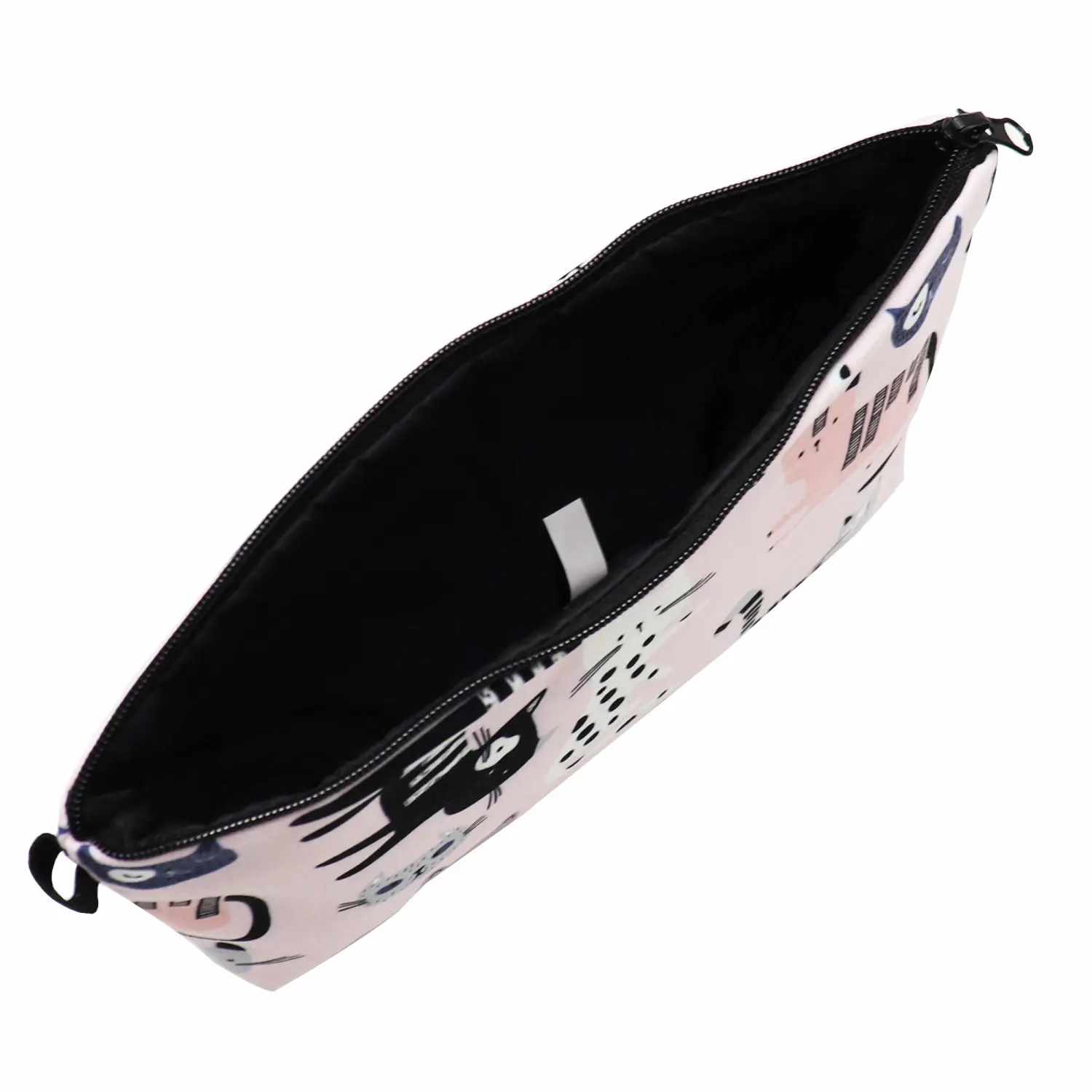 Cute Travel Makeup Bag Cosmetic Bag Small Pouch Gift for Women (Pink Cat)