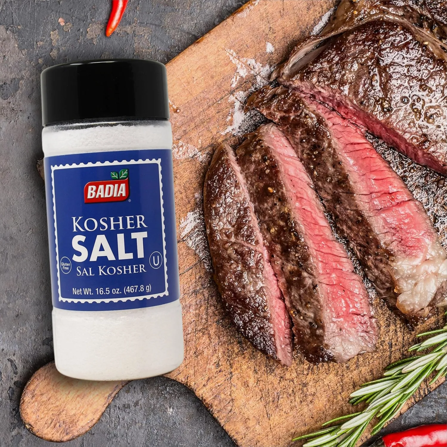 Badia Kosher Salt, 16.5 oz – Essential Kitchen Kosher Salt for Cooking, Baking & Everyday Seasoning