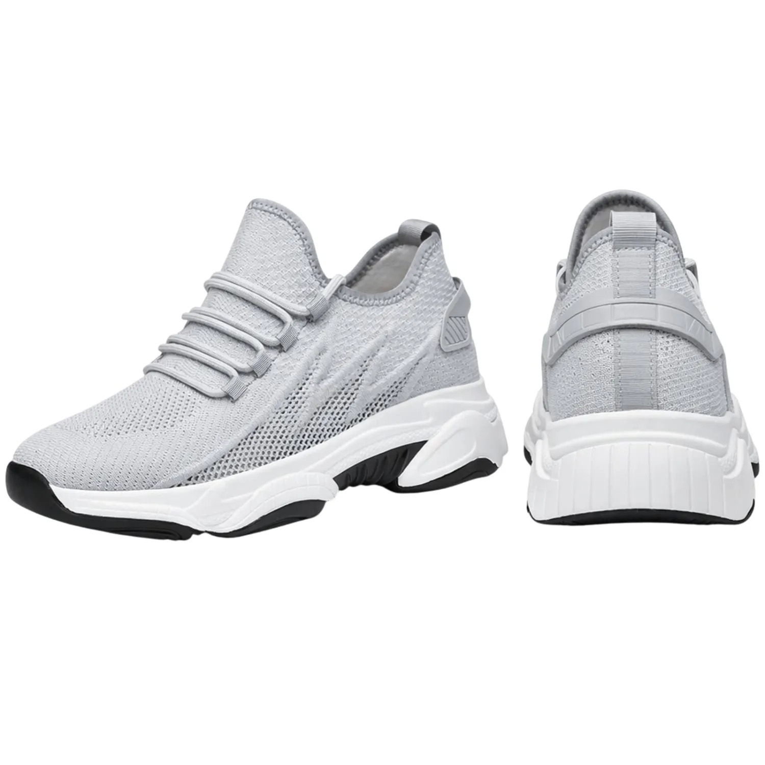 4 Inch Hidden Height Increase Sneakers,4 inch Height Increase Shoes for Men Women,Walking Shoes for Everyday Wear