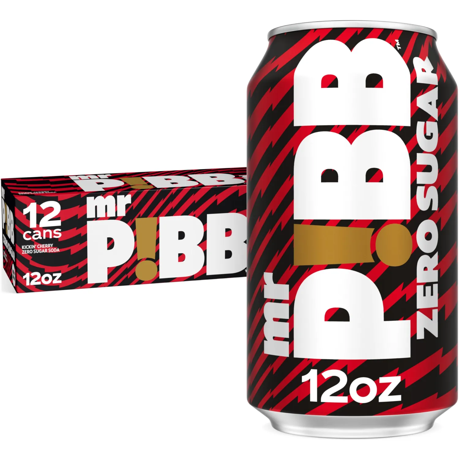 Mr Pibb Zero Sugar 12oz 12pk | Fridge pack, bold cherry flavored, carbonated