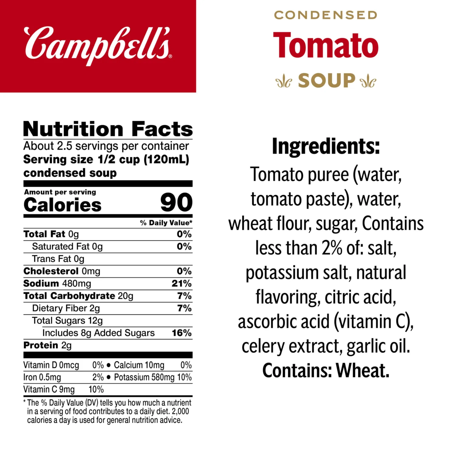 Campbell's Condensed Tomato Soup, 10.75 oz Can, (Pack of 4)