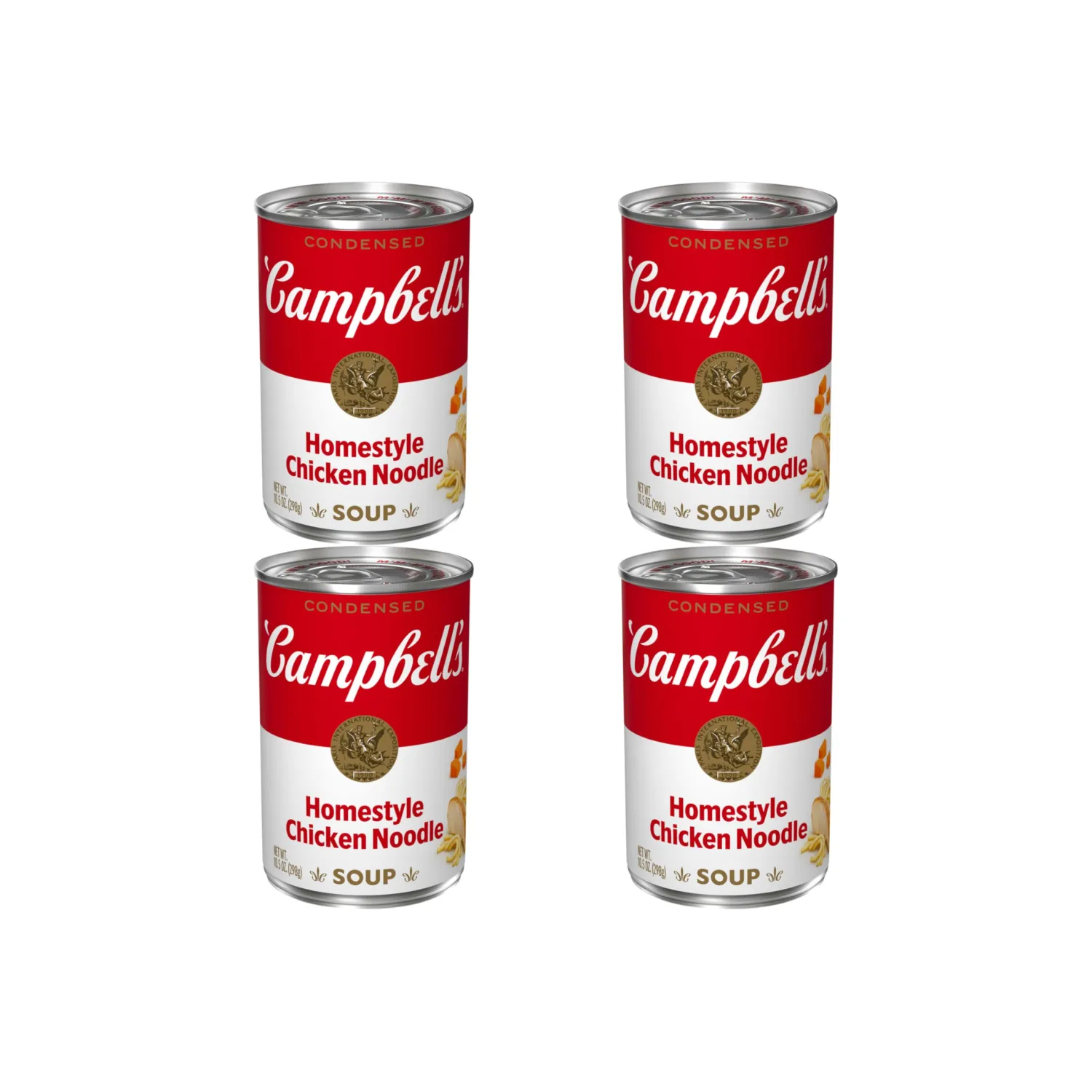 Campbell’s Condensed Homestyle Chicken Noodle Soup, 10.5 oz Can (Pack of 4)