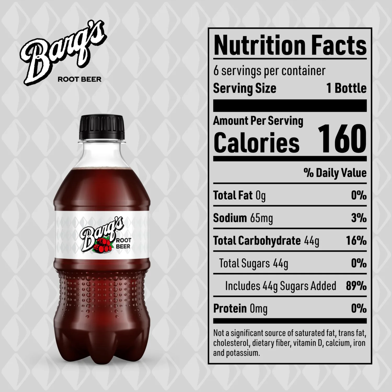 Barq's Root Beer Soda Soft Drink Bottles, 12 fl oz, 6 Pack | Carbonated, old-fashioned, sarsaparilla-style