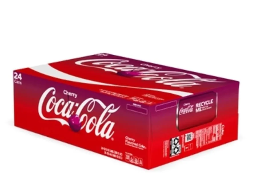 Coca-Cola Cherry Soda Soft Drink, 12 fl oz, 24 Pack