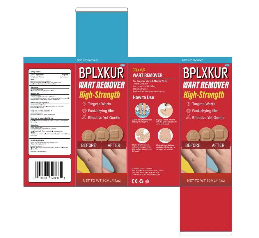 17% Salicylic Acid Wart Remover – Gentle OTC with Natural Plant Extracts, Fast-Acting Effectively Removes for Common Warts and Plantar Warts with Precision applicator & 12 Waterproof Patches