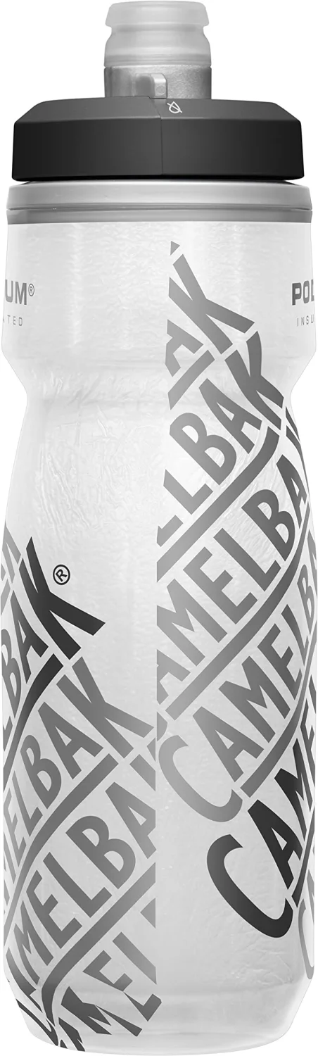 CamelBak Podium Chill Insulated Bike Squeeze Water Bottle, Cold Retention for Cycling, 21oz, Race Edition