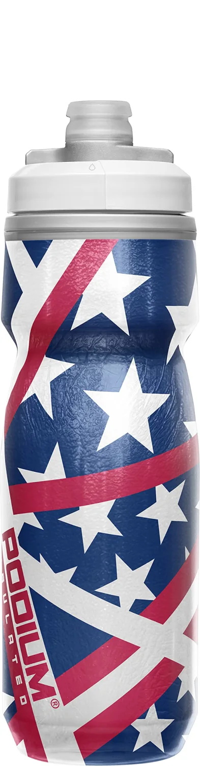 CamelBak Podium Chill Insulated Bike Squeeze Water Bottle, Cold Retention for Cycling, 21oz, U.S.A.
