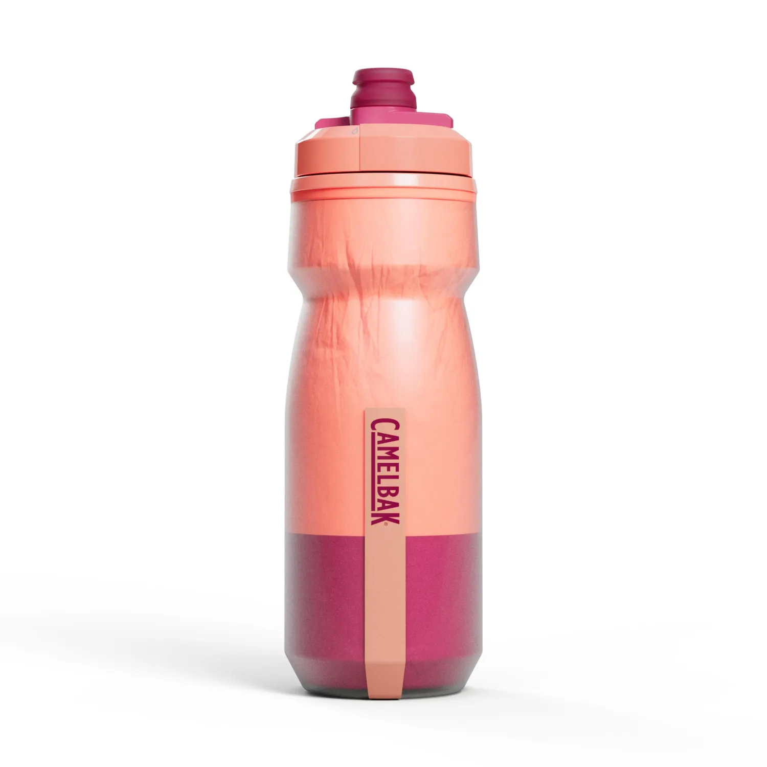 CamelBak Podium Chill Insulated Bike Squeeze Water Bottle, Cold Retention for Cycling, 21oz, Mercury Blush