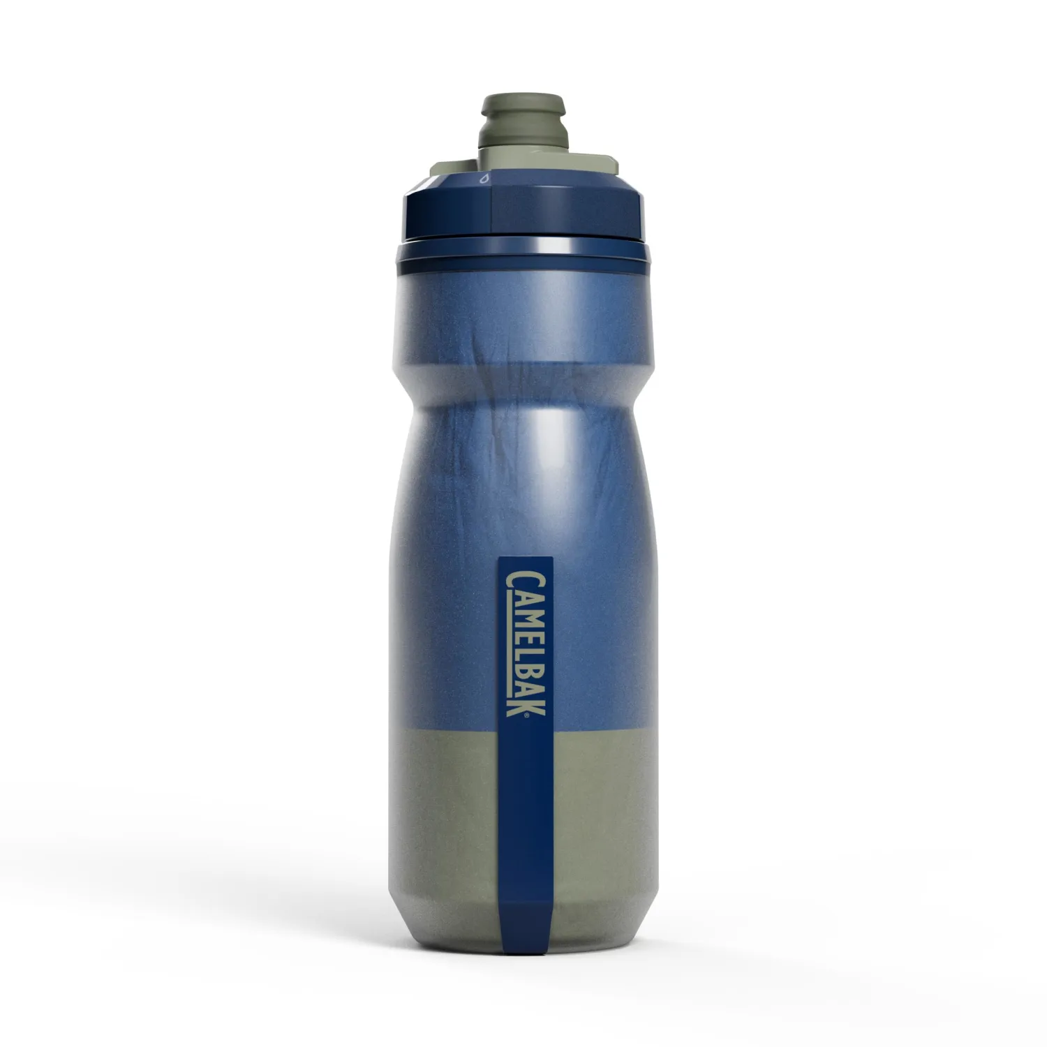 CamelBak Podium Chill Insulated Bike Squeeze Water Bottle, Cold Retention for Cycling, 21oz, Mercury Deep Sea