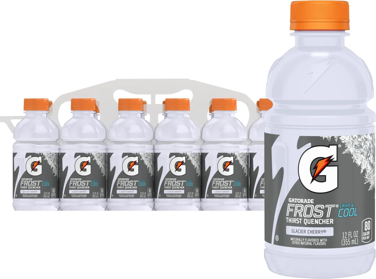 Gatorade Glacier Cherry, 12 Fl Oz, pack of 60