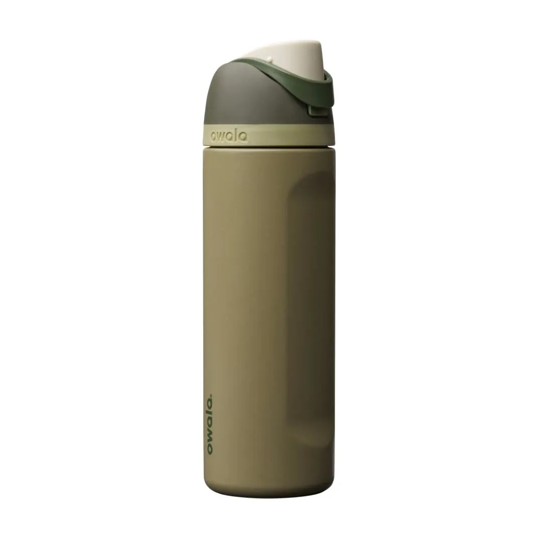 Owala FreeSip Insulated Stainless Steel Water Bottle with Straw, BPA-Free Sports Water Bottle, Great for Travel, 24 Oz, Off Road