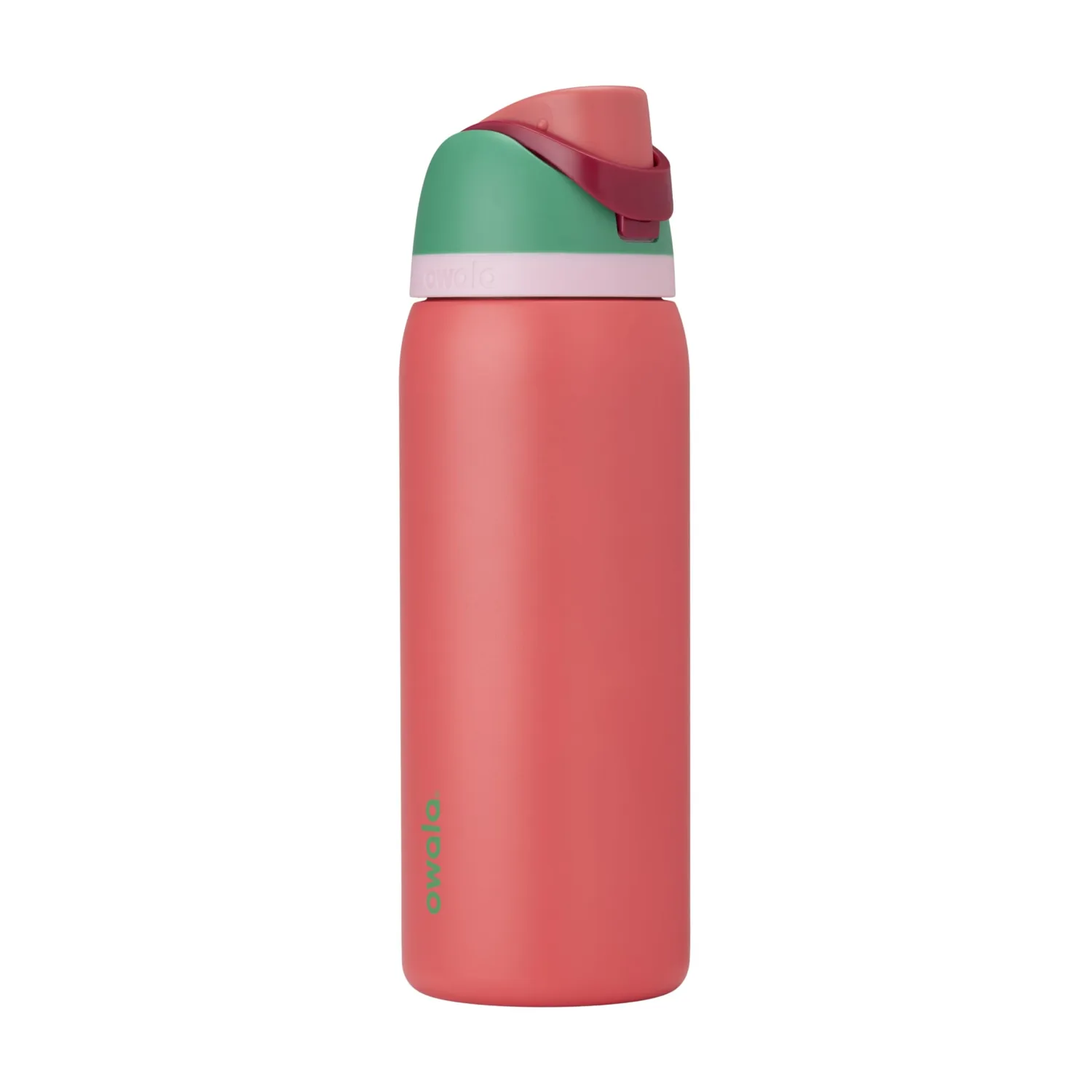 Owala FreeSip Stainless Steel Water Bottle with Straw for Sports, Travel, and School BPA-Free Sports Water Bottle, 32 oz, Strawberry Fields | Insulated