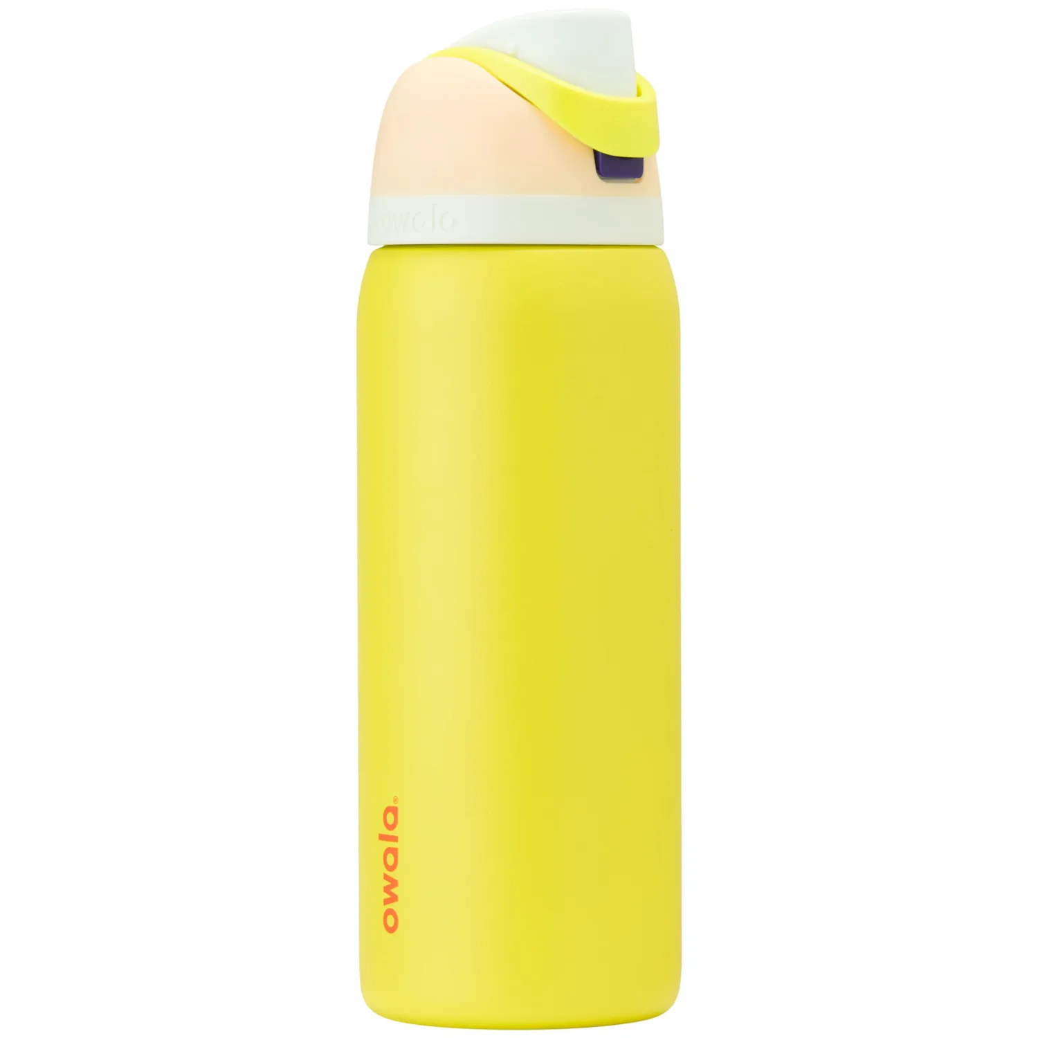 Owala FreeSip Insulated Stainless Steel Water Bottle with Straw, BPA-Free Sports Water Bottle, Great for Travel, 32 Oz, Lemon Limeade