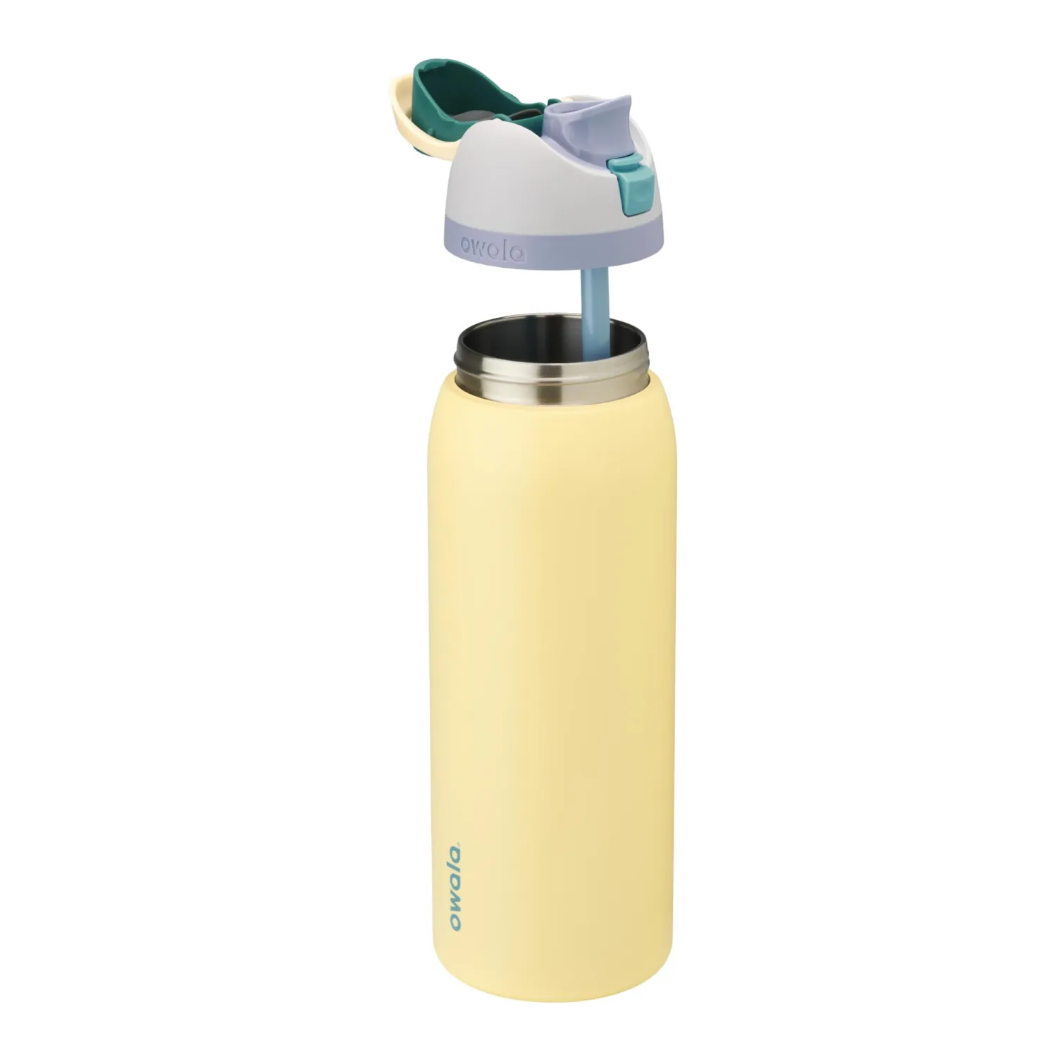 Owala FreeSip Insulated Stainless Steel Water Bottle with Straw, BPA-Free Sports Water Bottle, Great for Travel, 40 Oz, Sunny Daze