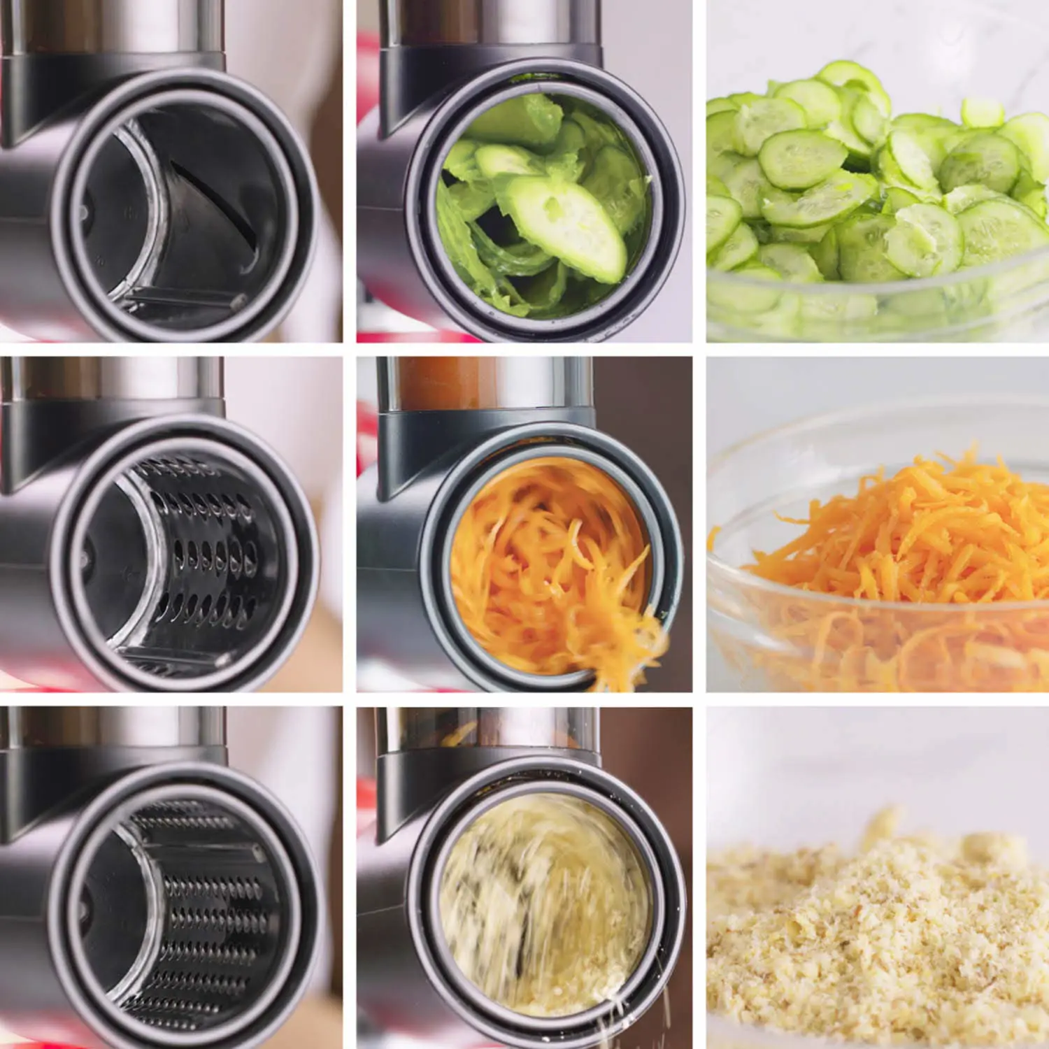Slicer Shredder Attachments for KitchenAid Stand Mixer Cheese Grater Attachment for KitchenAid, Slicer Accessories with 3 Blades by InnoMoon