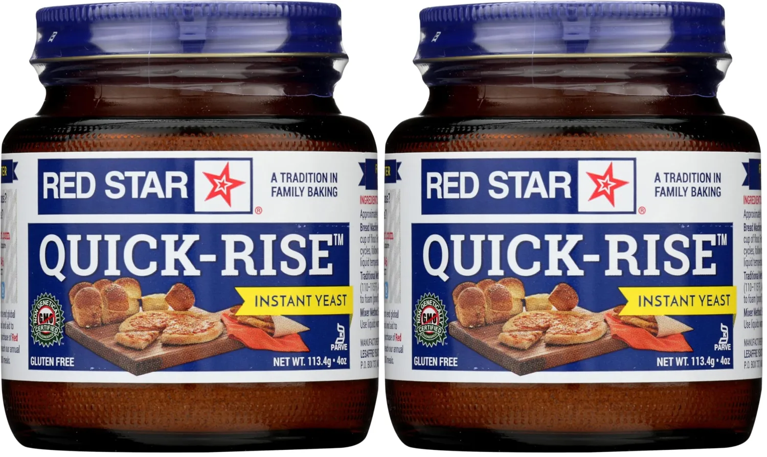 Red Star Bread Machine Yeast, 4 oz (Pack of 2)