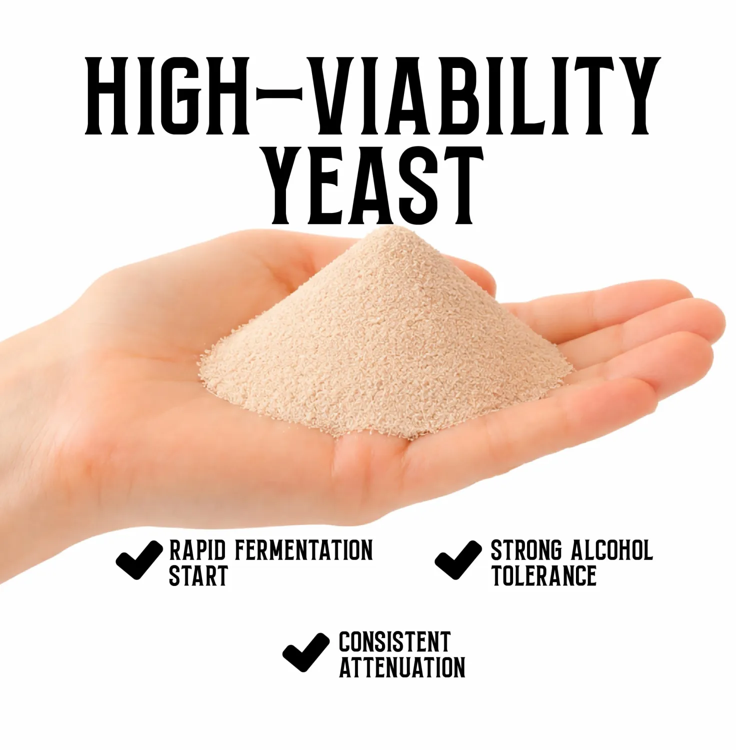 Craft A Brew - Distillers Active Dry Yeast (DADY) - Fast Starts, High Alcohol Tolerance & Clean Fermentations - For At Home Distilling - For Grain Mash Fermentations in Whiskey, Rum, Brandy -1 lb Bag