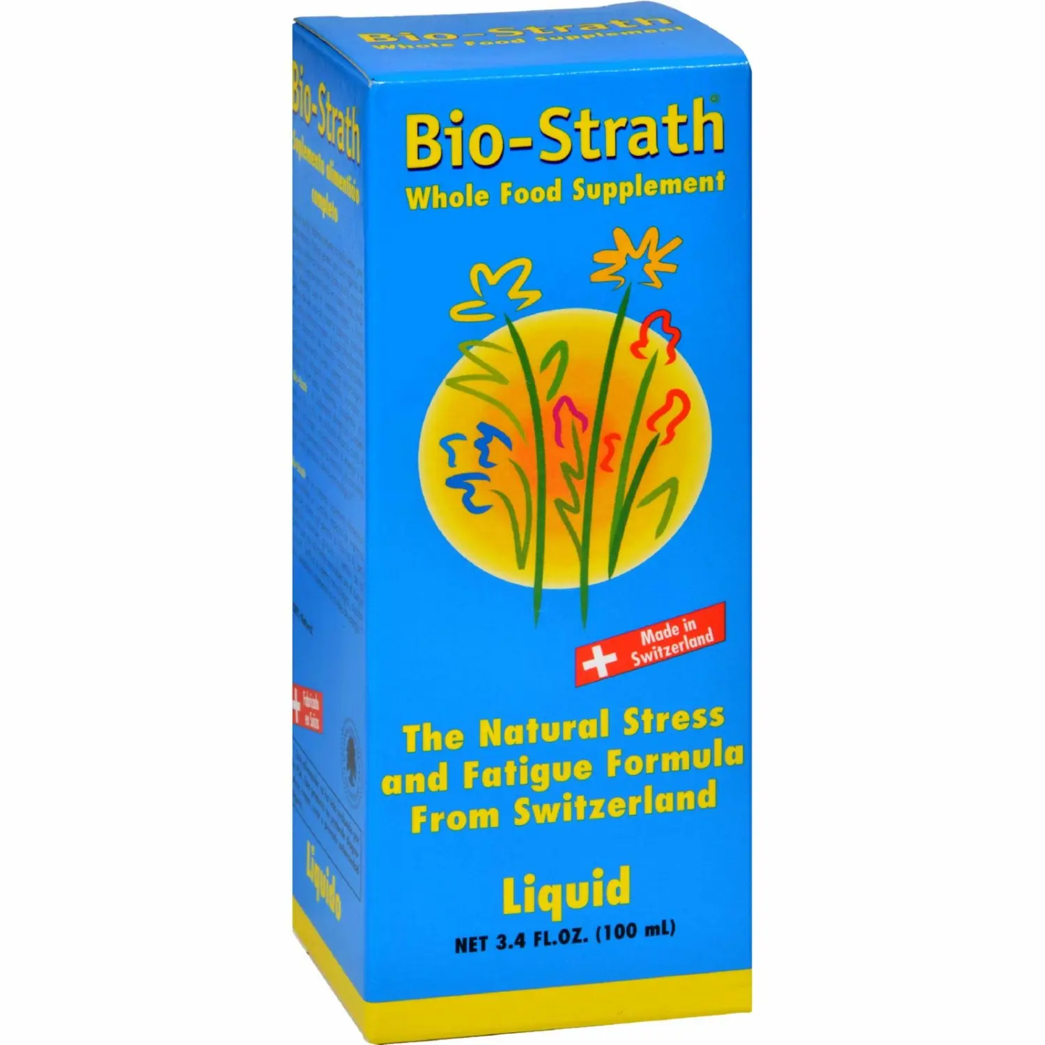 Bio-Strath Whole Food Supplement Liquid for Stress and Fatigue 3.4 oz